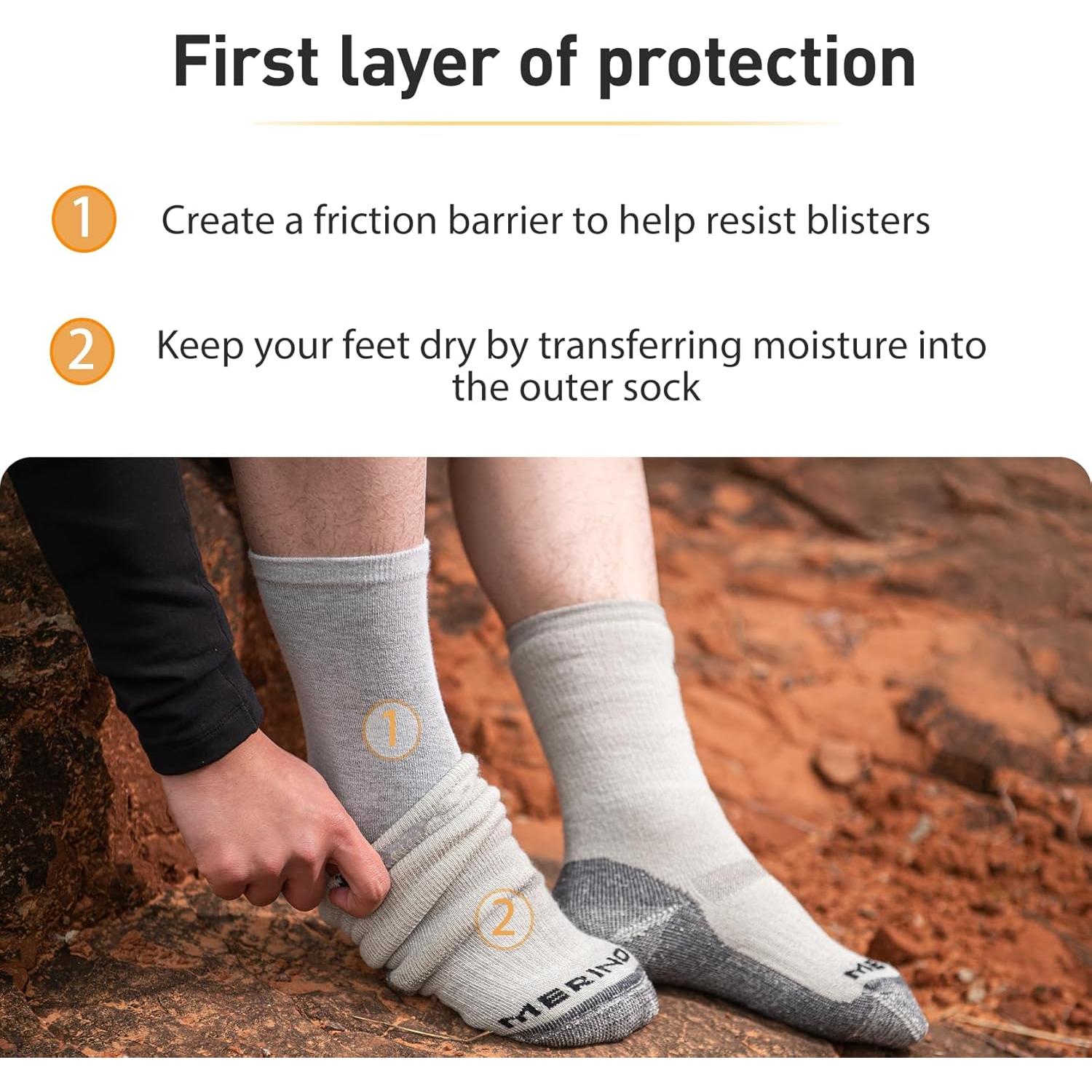 Calcetines Liner de Dedos Cool-max para Correr - 3 Pares