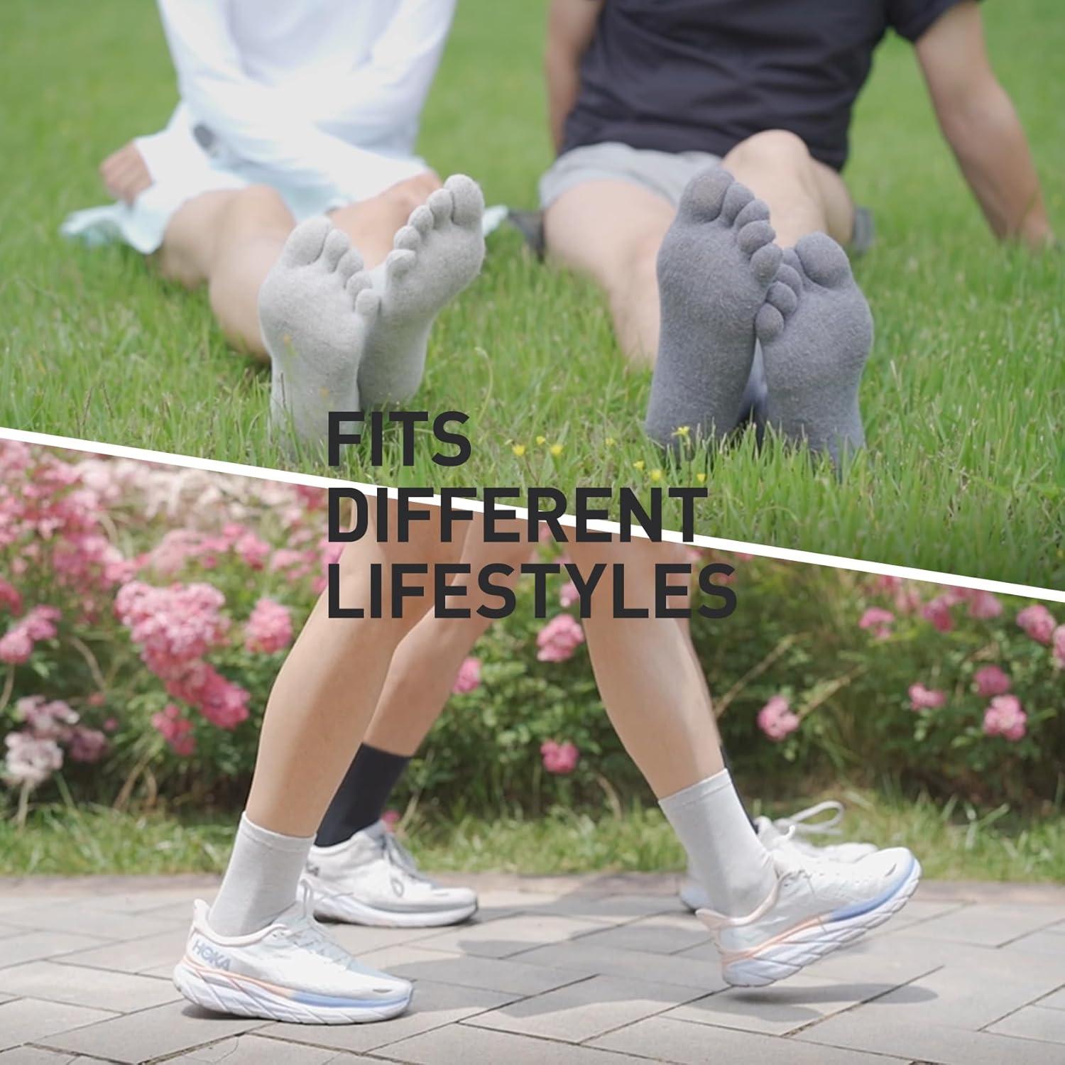 Calcetines Liner de Dedos Cool-max para Correr - 3 Pares