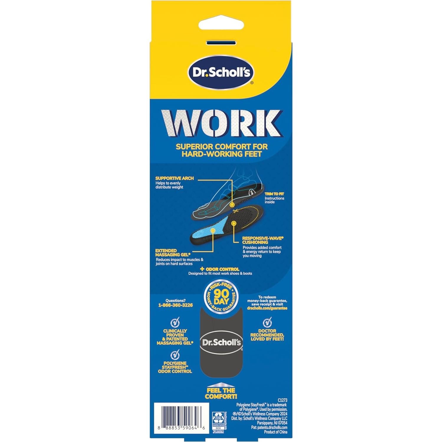 Plantillas de confort Dr. Scholl's con gel masajeador 2 unidades