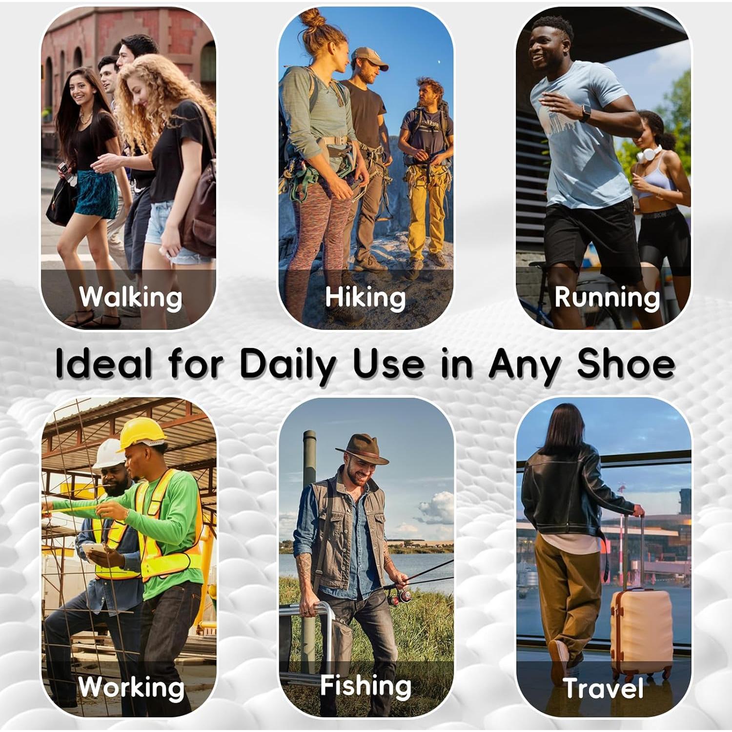 Plantillas de Espuma de Memoria 7STROBBS para Mujeres US9 Gris