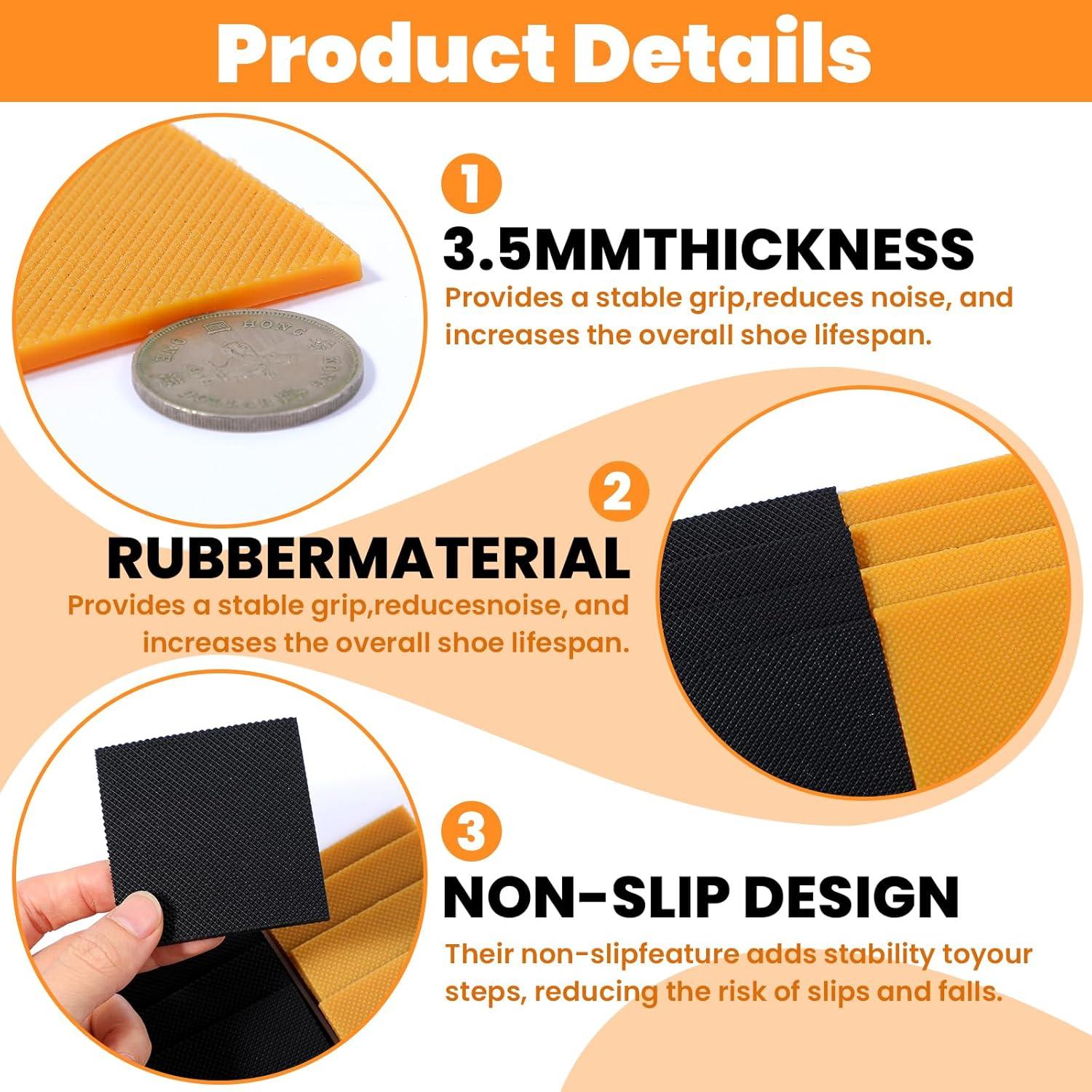 Kit de Reparación de Tacones de Goma Classicseali - 8 Piezas