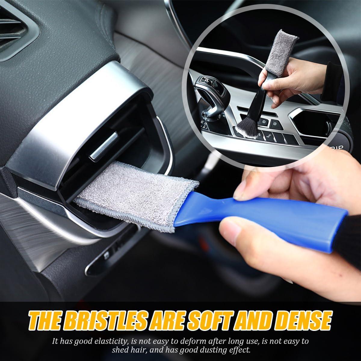 Cepillo de Limpieza de Autos Norkmdi Doble Cabeza 22cm Negro