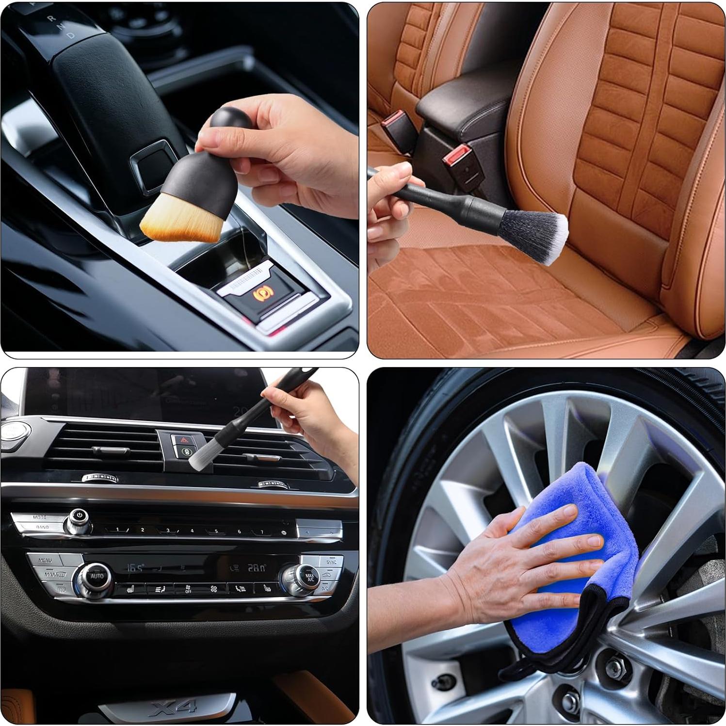 Juego de Cepillos de Detalle Zhtulck para Automóviles - 7 Piezas