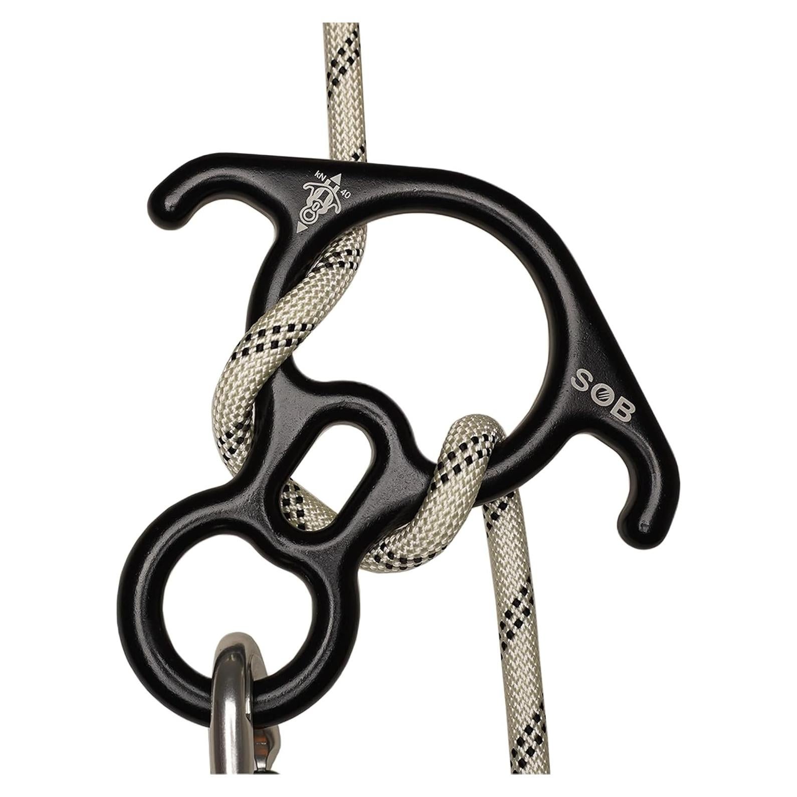 Dispositivo de descenso figura 8 SOB 8-D para escalada y rescate