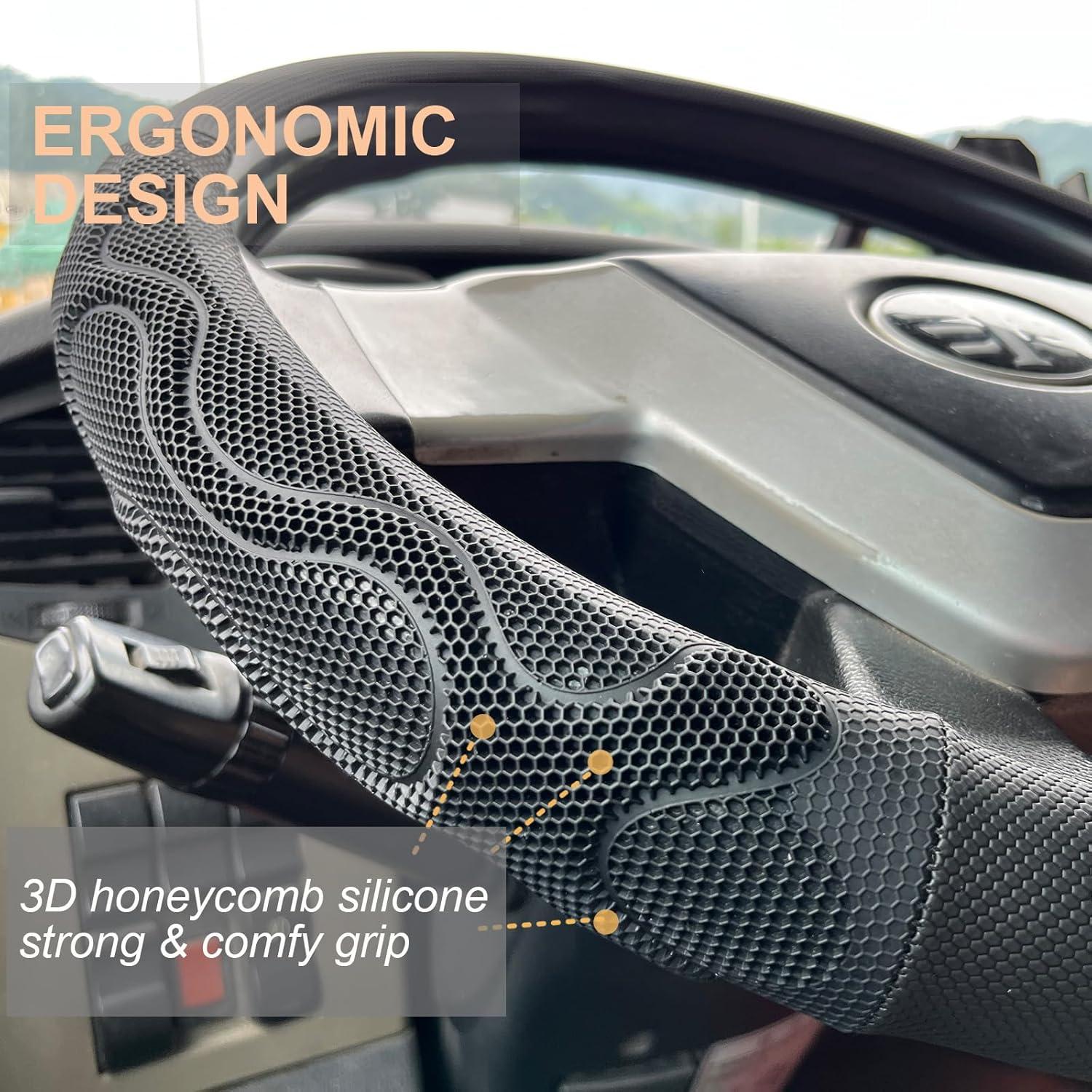 Cubierta de Volante PINCTROT XL 45.7 cm Antideslizante Negra