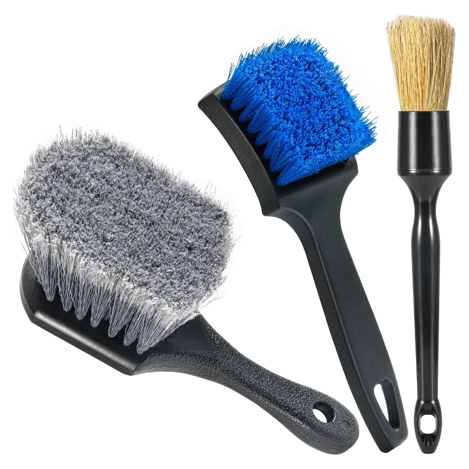 Kit de Cepillos Limpiadores de Neumáticos Eomarce - 3 Piezas