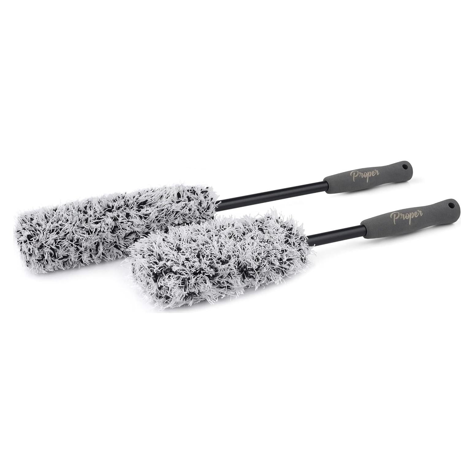Kit de Cepillos de Rueda Microfibra PROPER DETAILING CO. - 2 Piezas