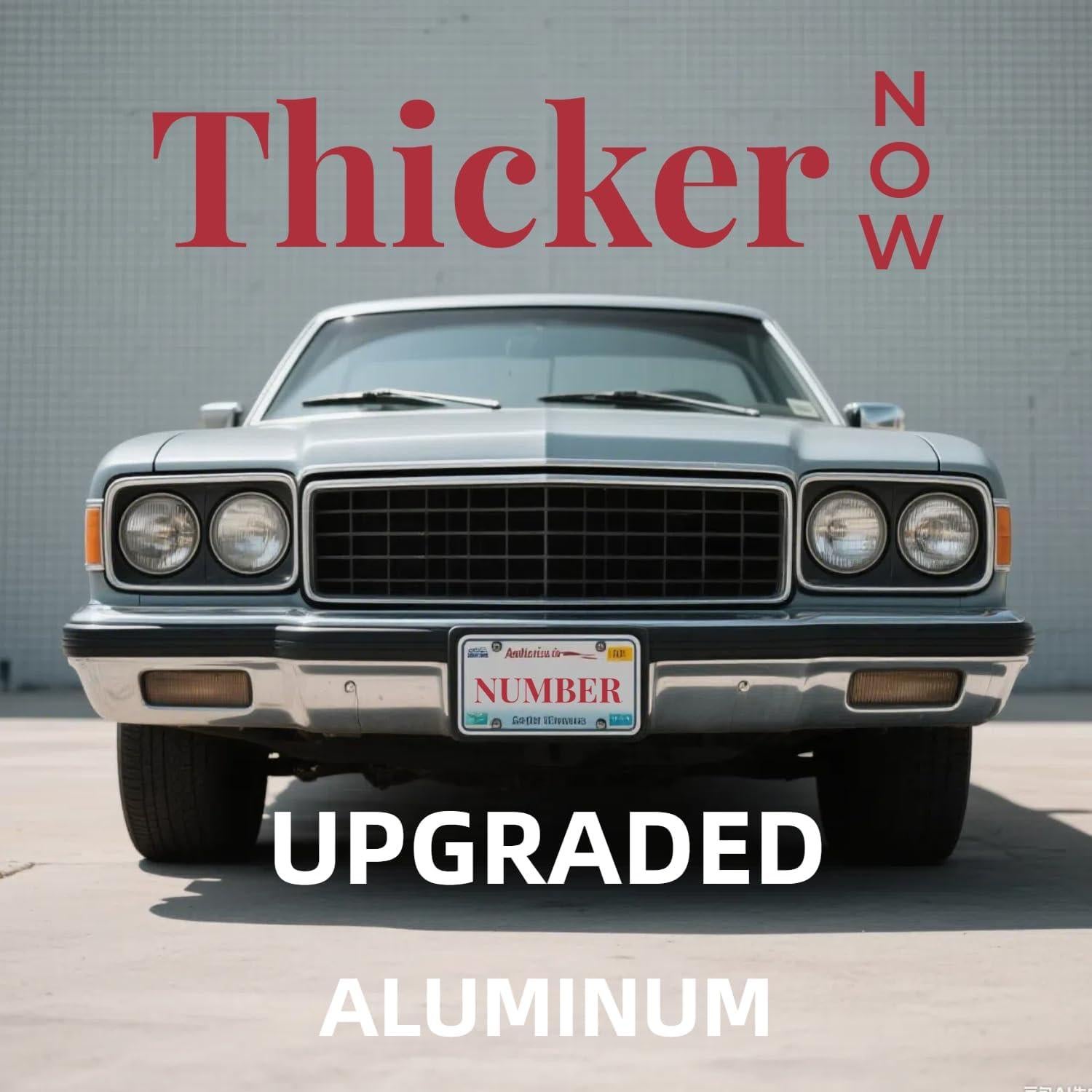 Marcos de Placas de Licencia Negros Mate KMBCAM - 2 Paquetes