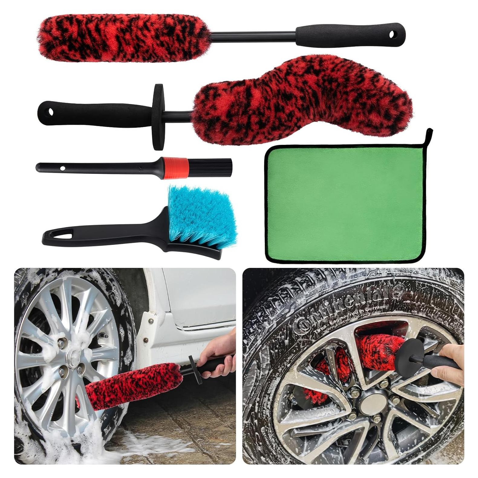 Kit de Cepillos de Limpieza para Ruedas KLeXiC 5 Piezas