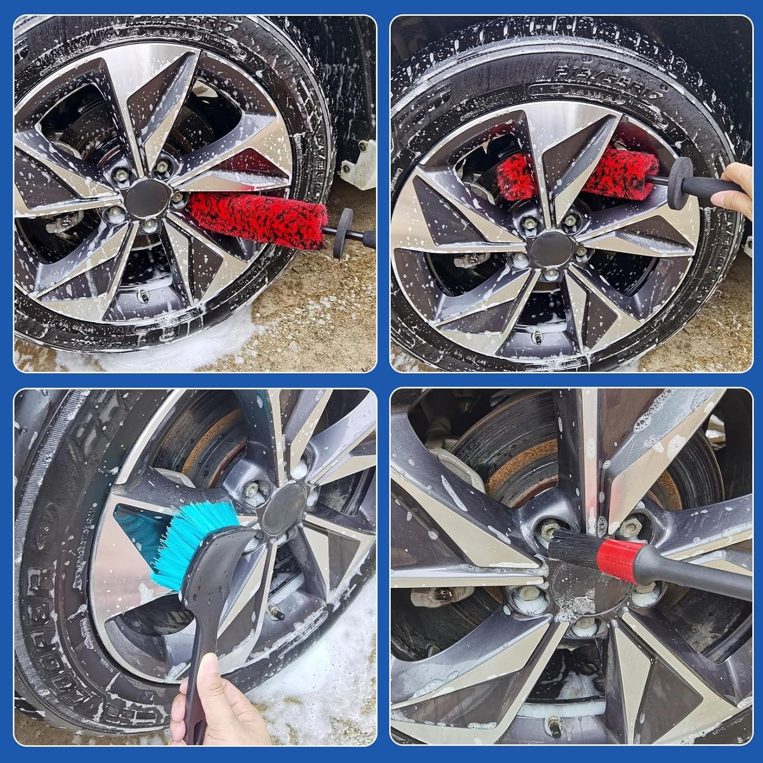 Kit de Cepillos de Limpieza para Ruedas KLeXiC 5 Piezas