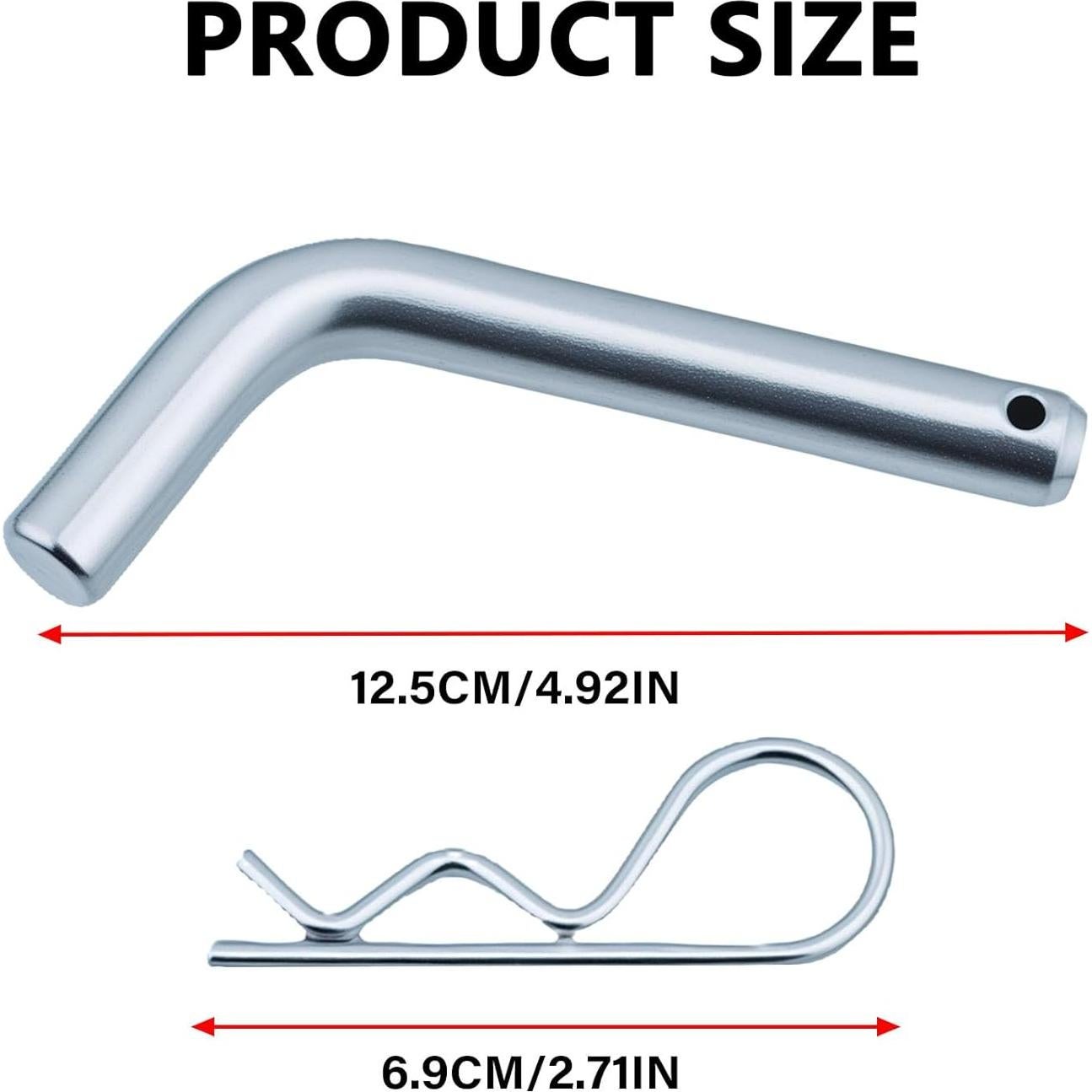 Paquete de 2 Pasadores de Enganche Cranviech 5/8" para Remolque