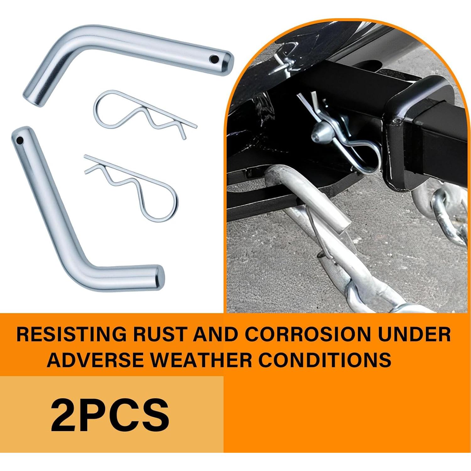 Paquete de 2 Pasadores de Enganche Cranviech 5/8" para Remolque