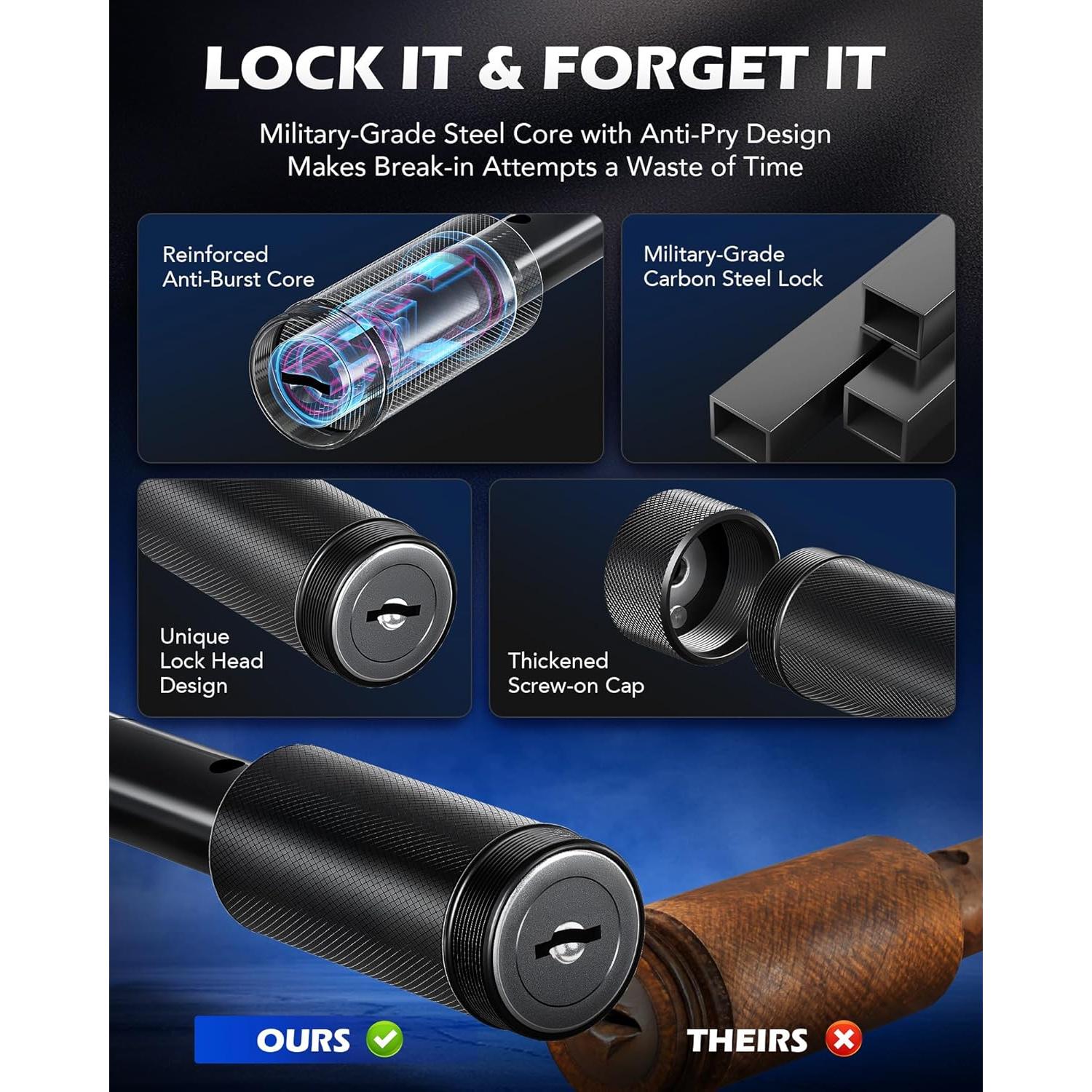 Pasador de Enganche con Cerradura Orion Motor Tech 6.1"