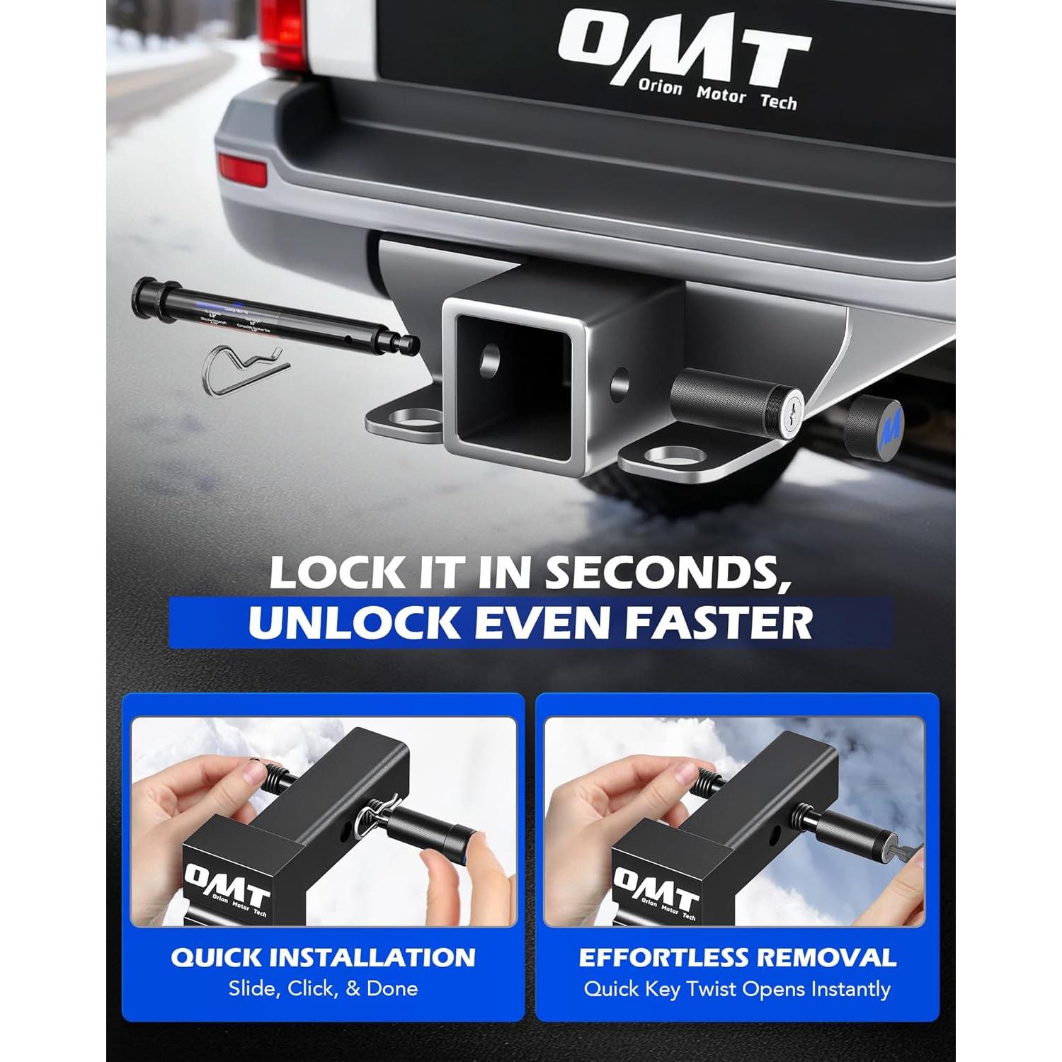 Pasador de Enganche con Cerradura Orion Motor Tech 6.1"