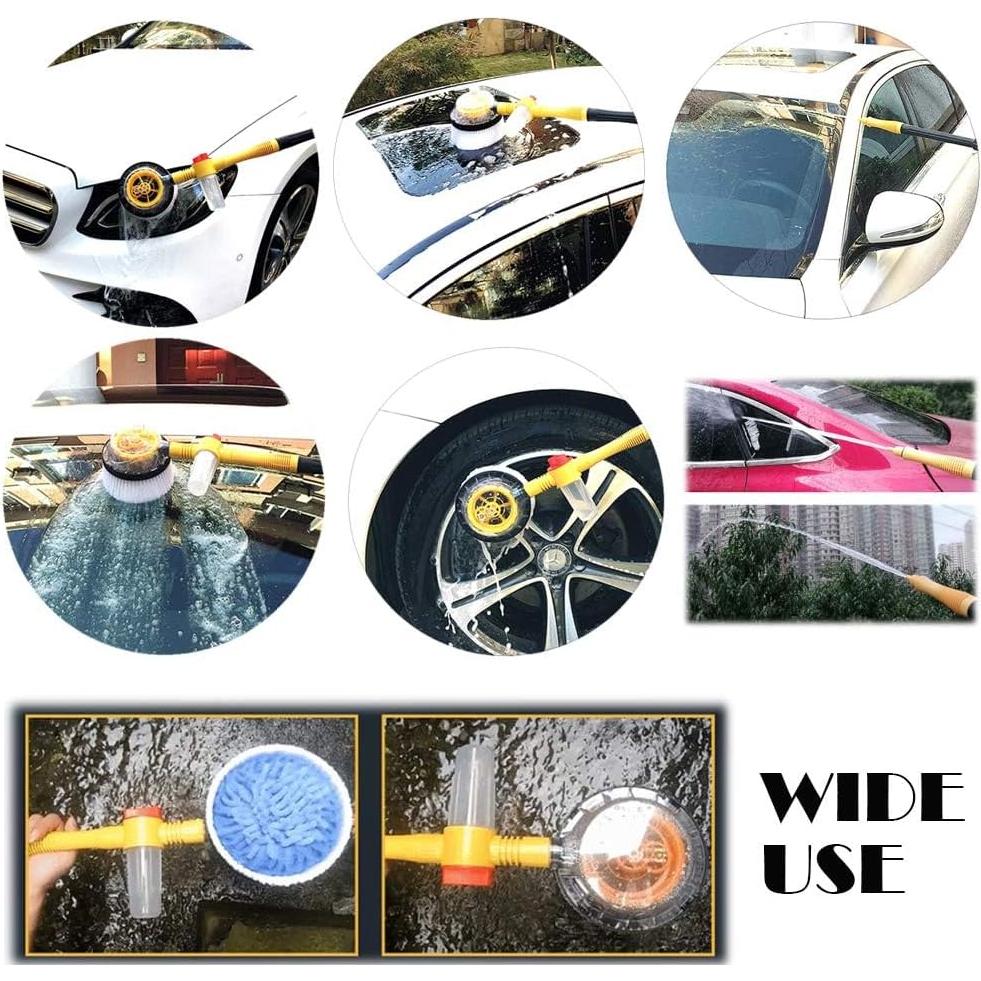 Cepillo de Lavado de Autos Fochutech 3 en 1 con Dispensador
