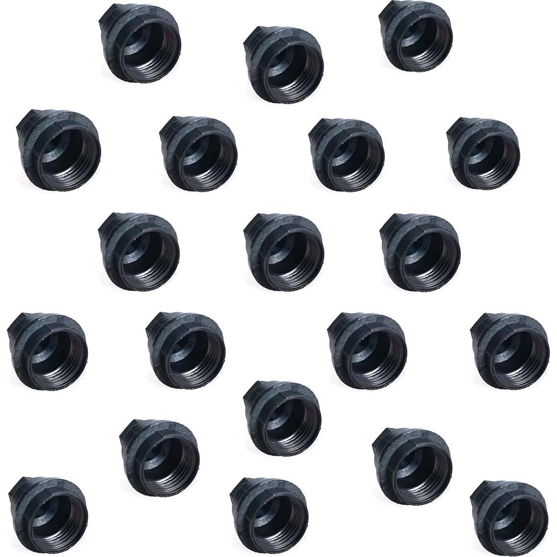 20 Cubiertas de Tuercas de Rueda Negras DEVMO para Chevrolet S10