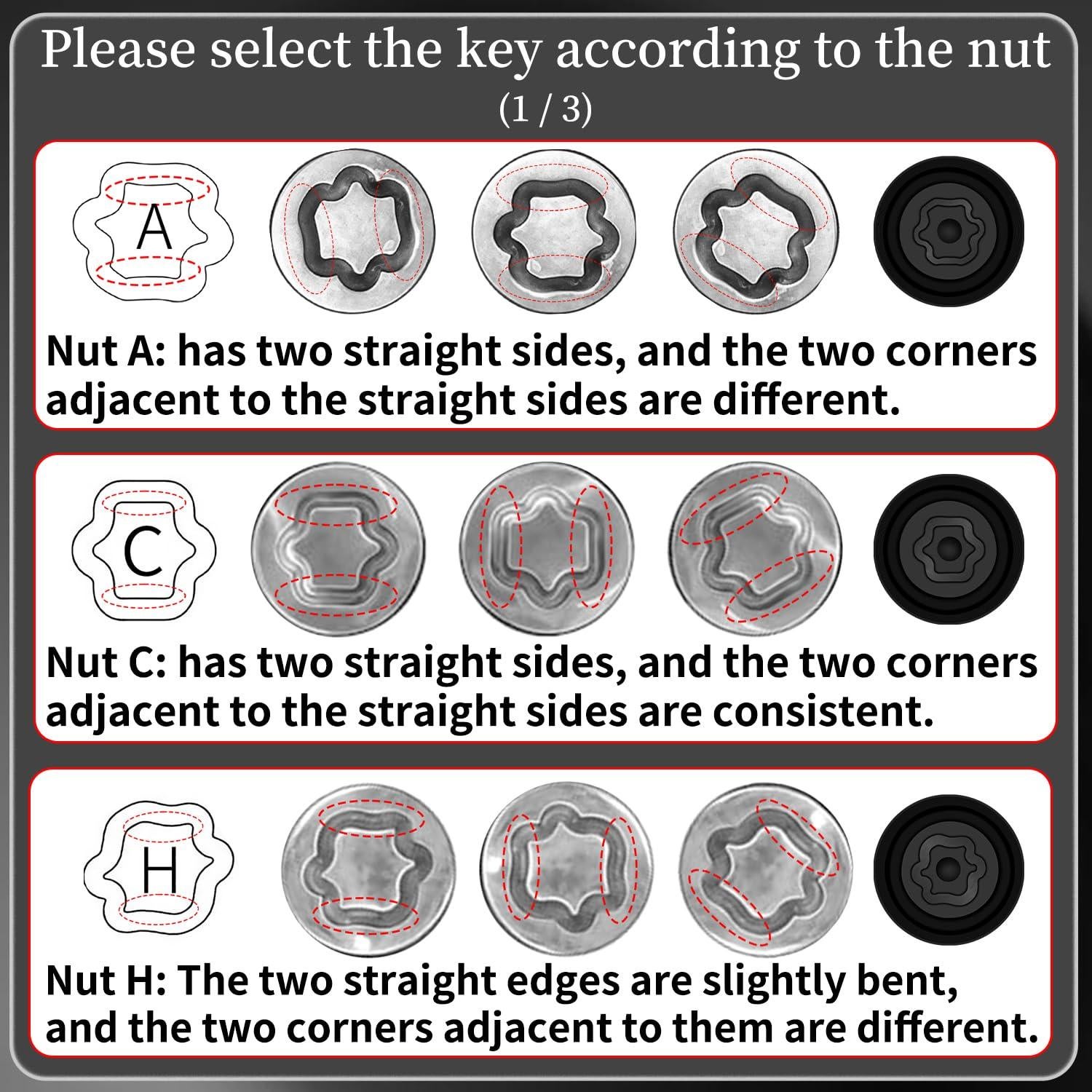 Llave de Tuerca de Bloqueo D-Wheel para Toyota y Lexus