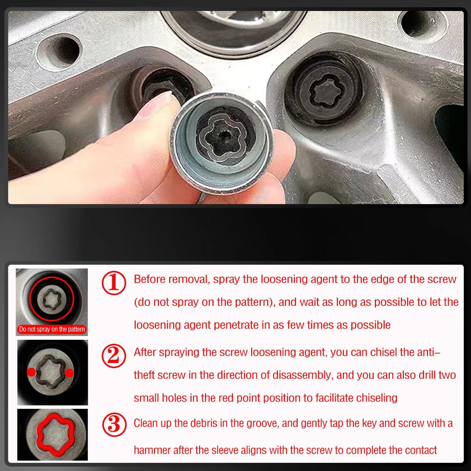 Llave de Tuerca de Bloqueo D-Wheel para Toyota y Lexus