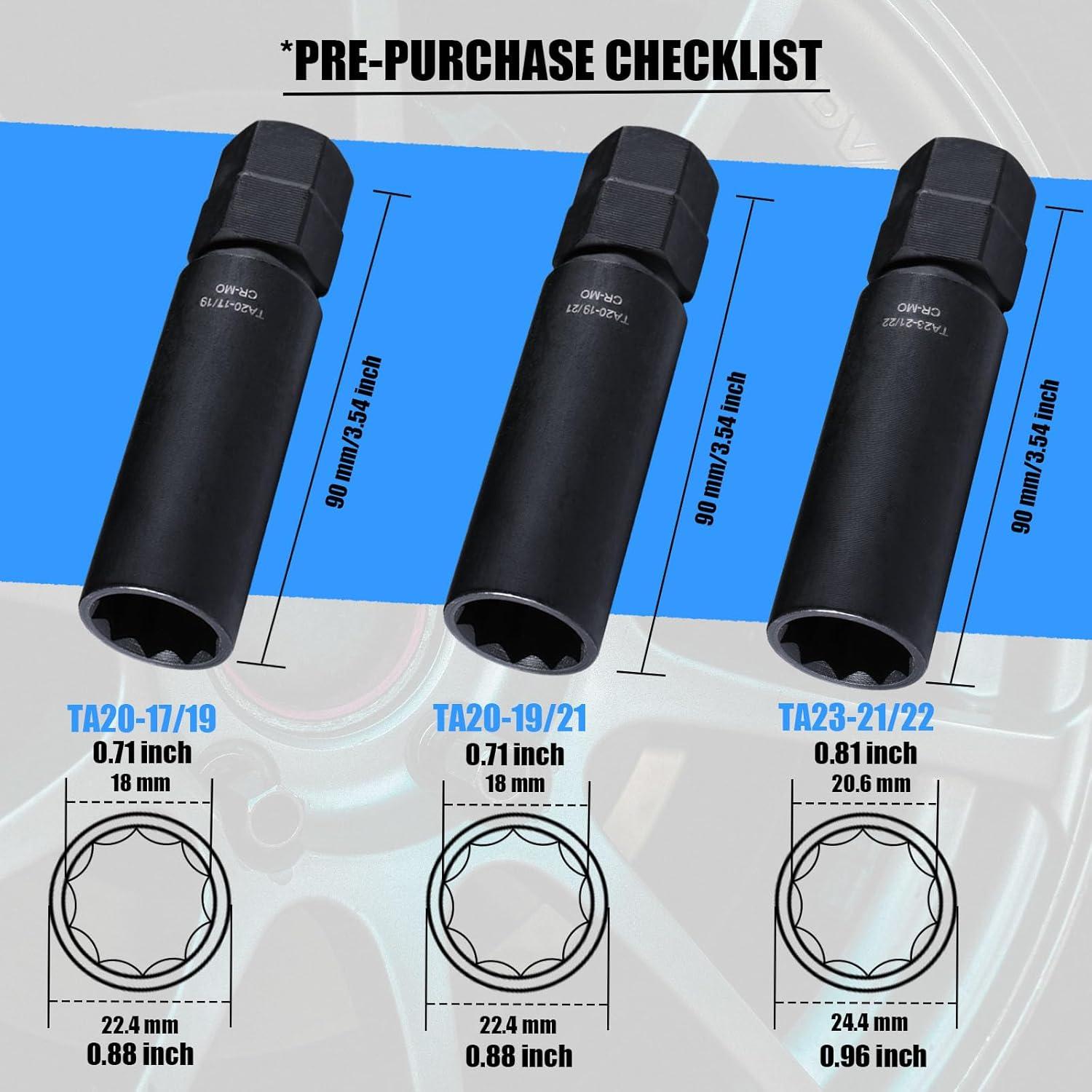 Juego de Llave de Tuerca 10 Puntas VEXPLO - 3 Piezas 0.61 kg