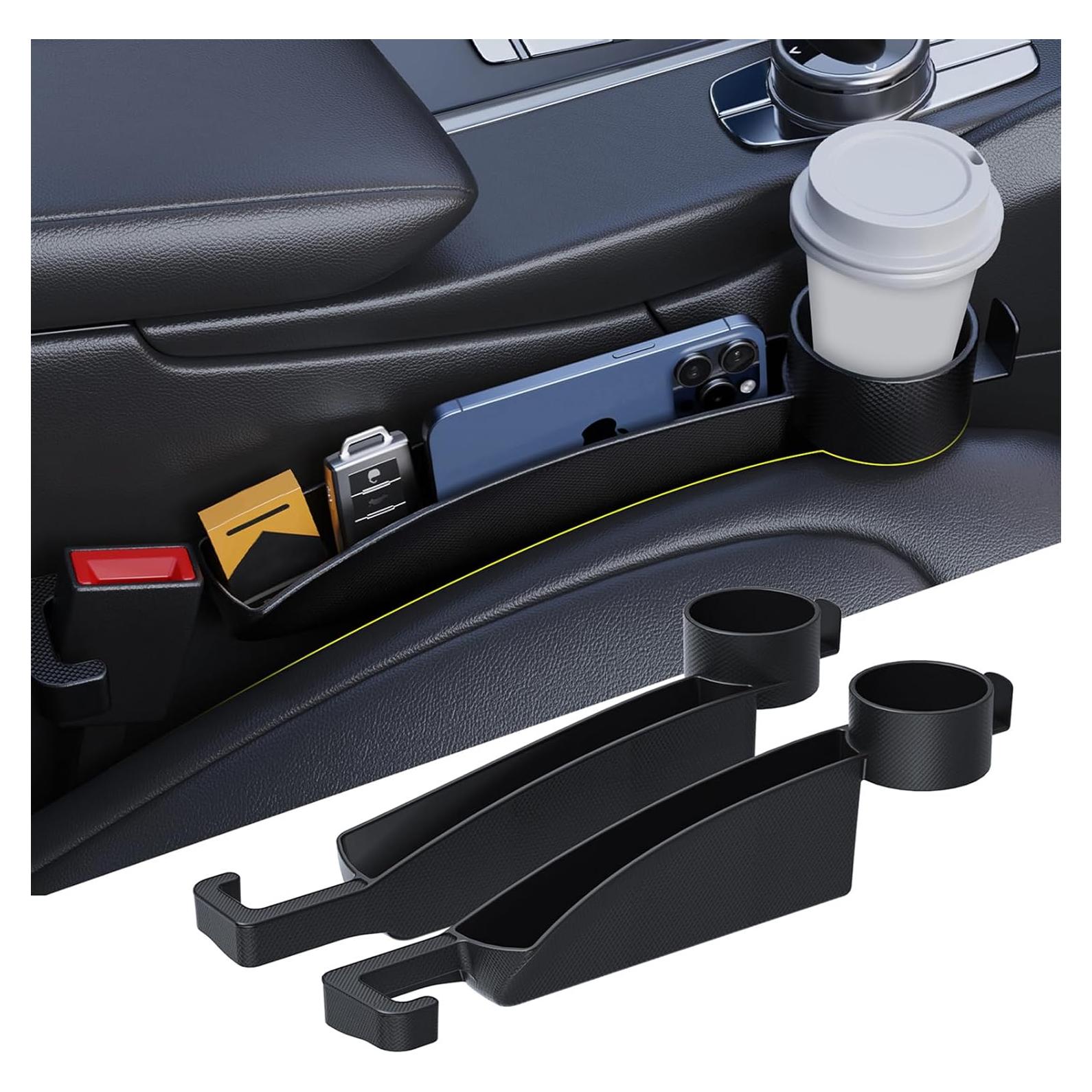 Relleno Espacio Asientos Coche DDTPDE 2 Piezas Negro