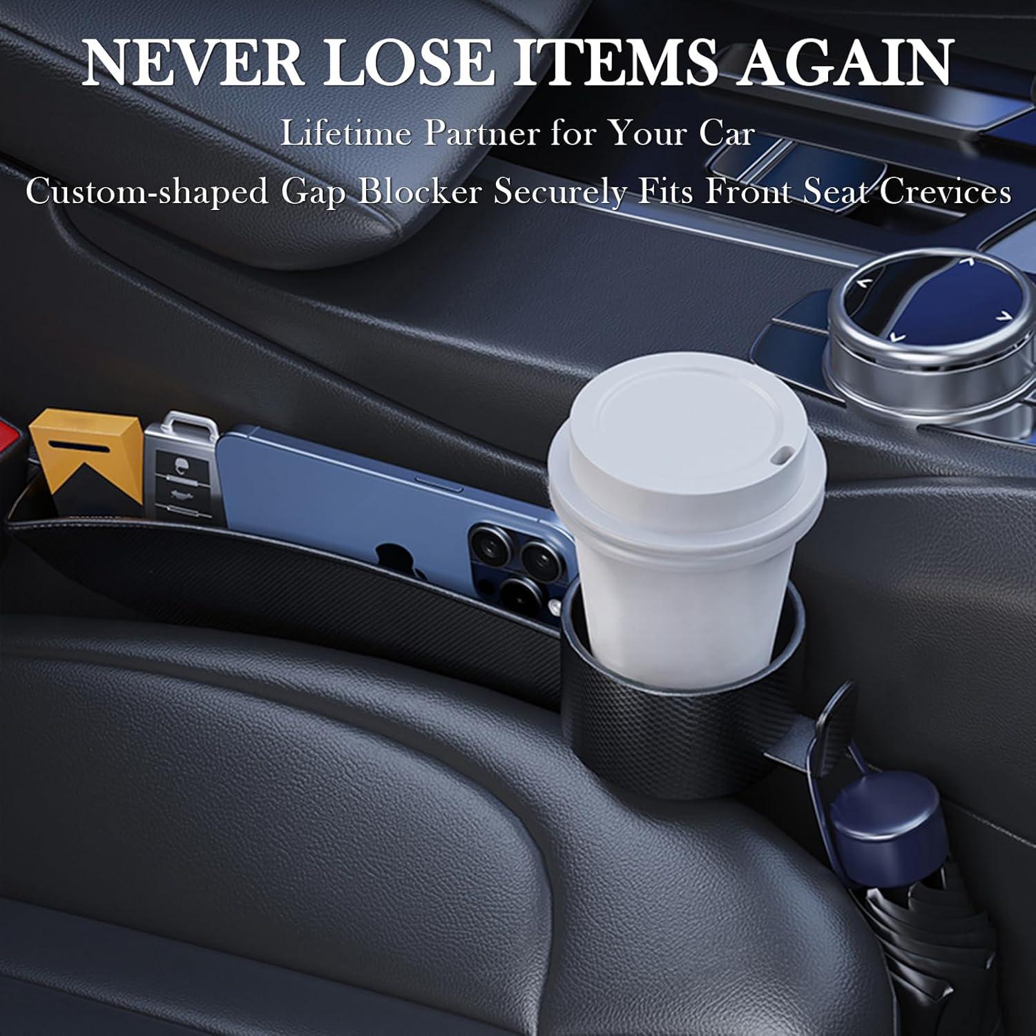 Relleno Espacio Asientos Coche DDTPDE 2 Piezas Negro