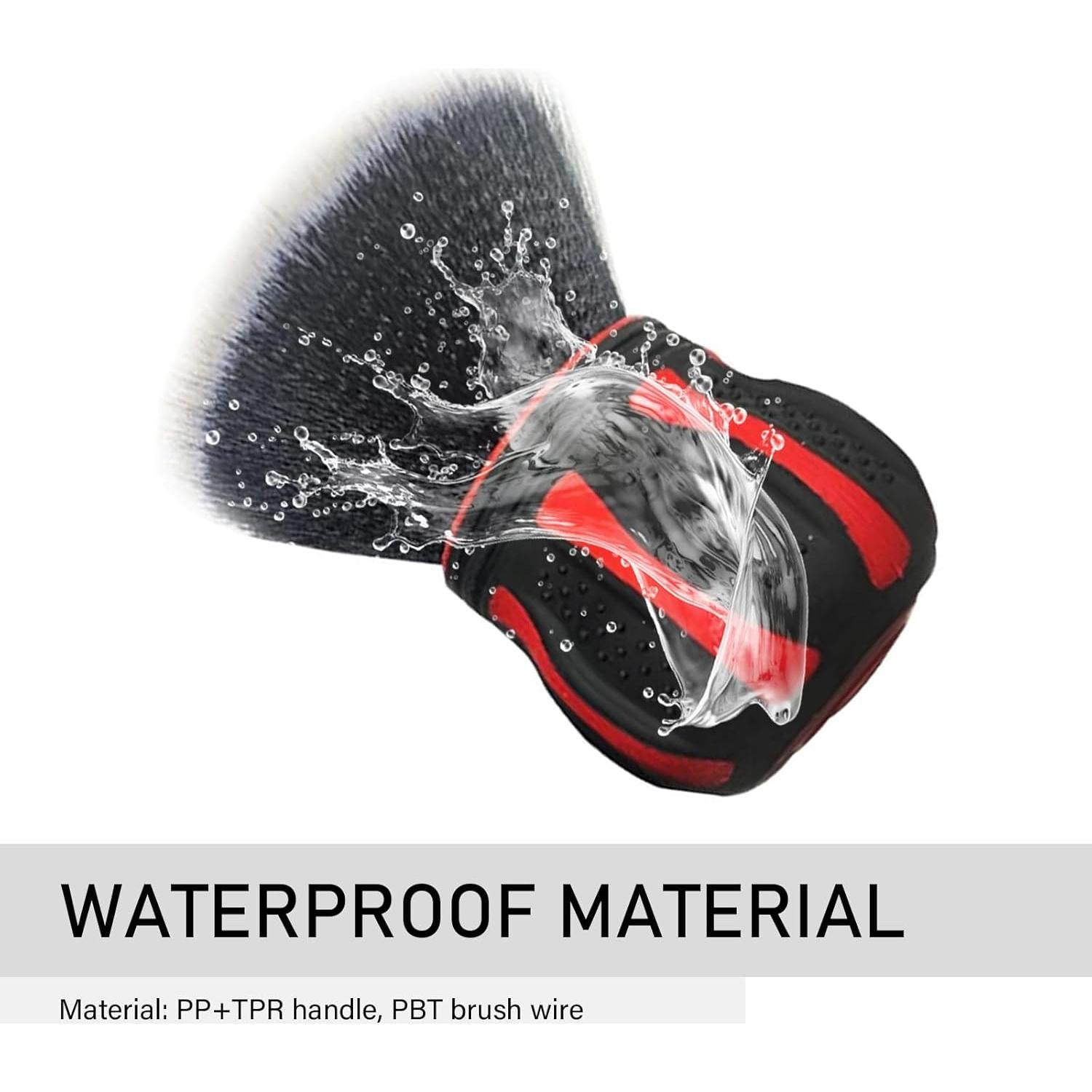 Cepillo de limpieza de automóviles YORPYEP rojo 13 cm suave