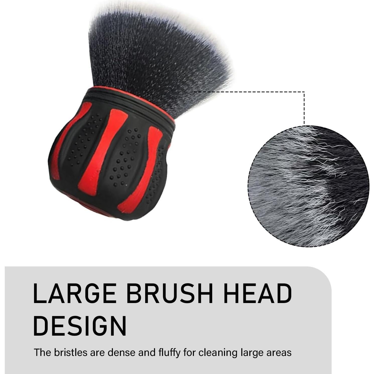 Cepillo de limpieza de automóviles YORPYEP rojo 13 cm suave