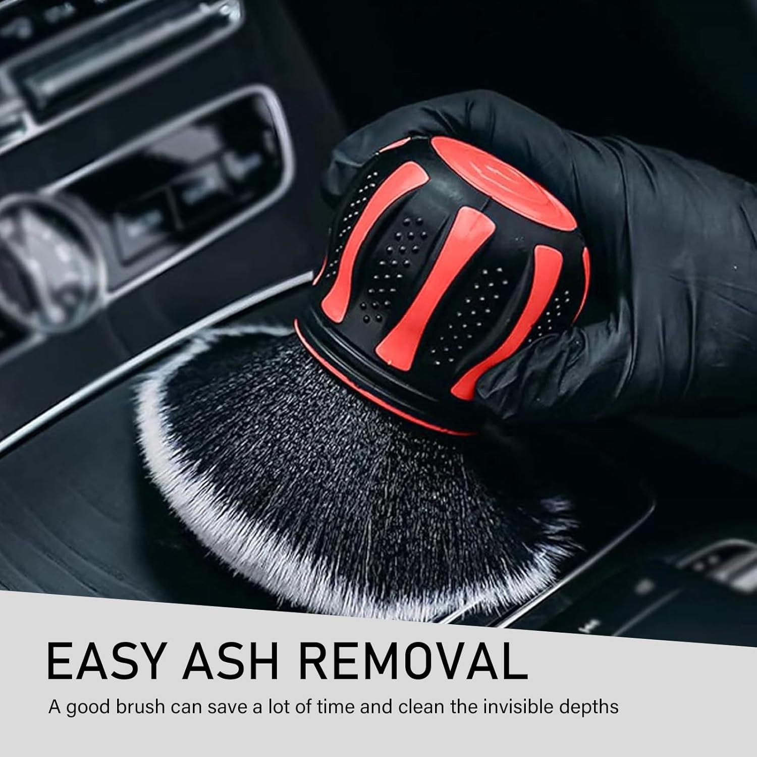 Cepillo de limpieza de automóviles YORPYEP rojo 13 cm suave