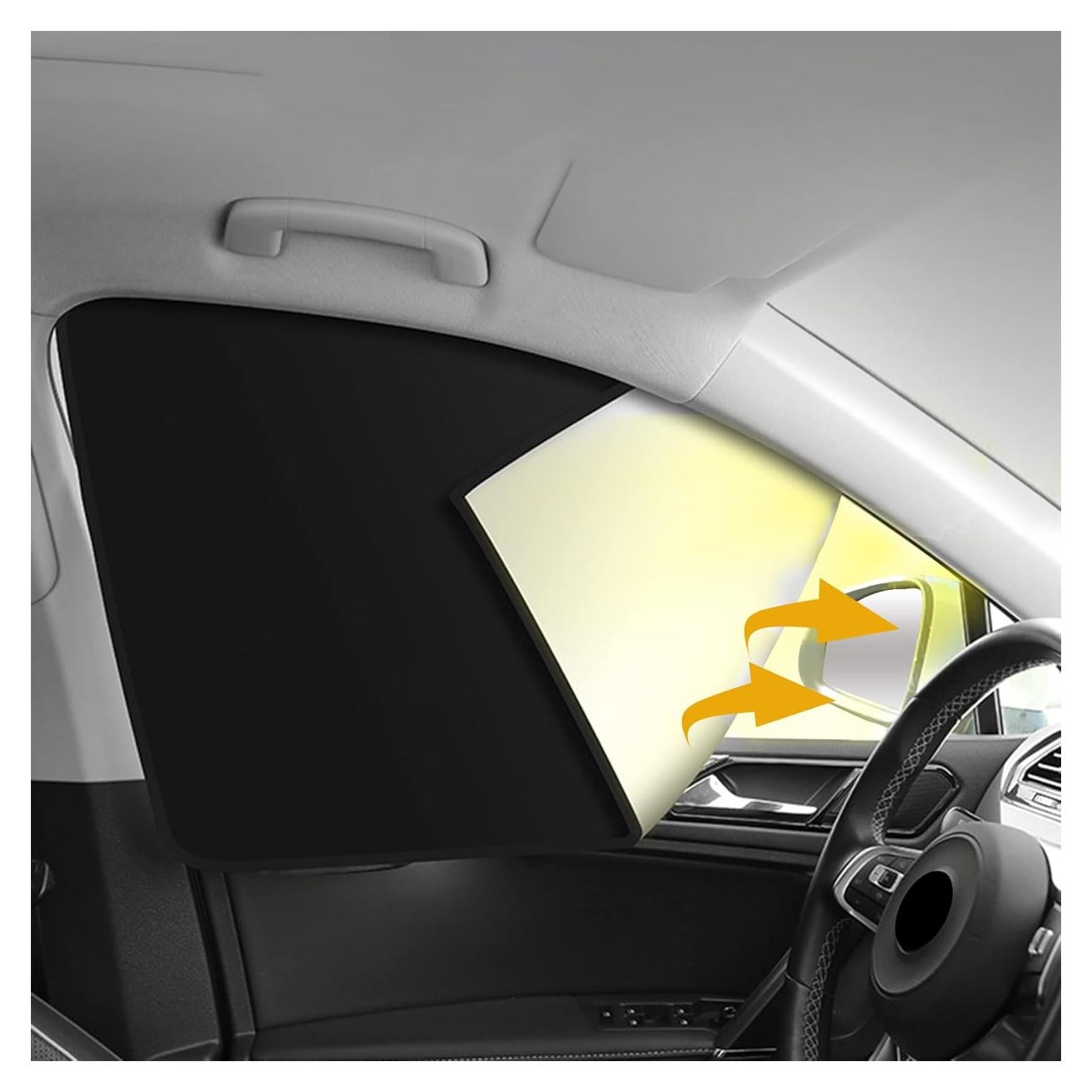 Sombrillas para Ventanas de Auto Middrivr 2PCS UV y Privacidad