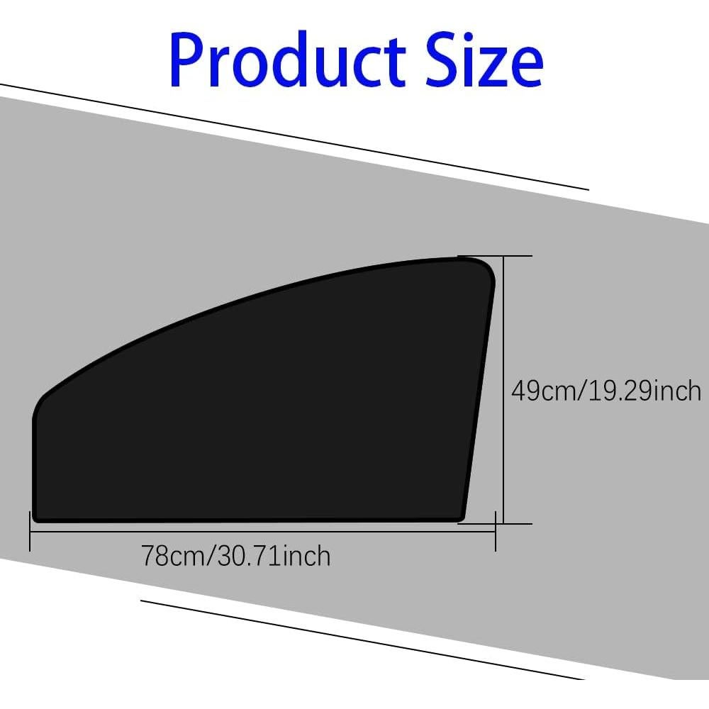Sombrillas para Ventanas de Auto Middrivr 2PCS UV y Privacidad