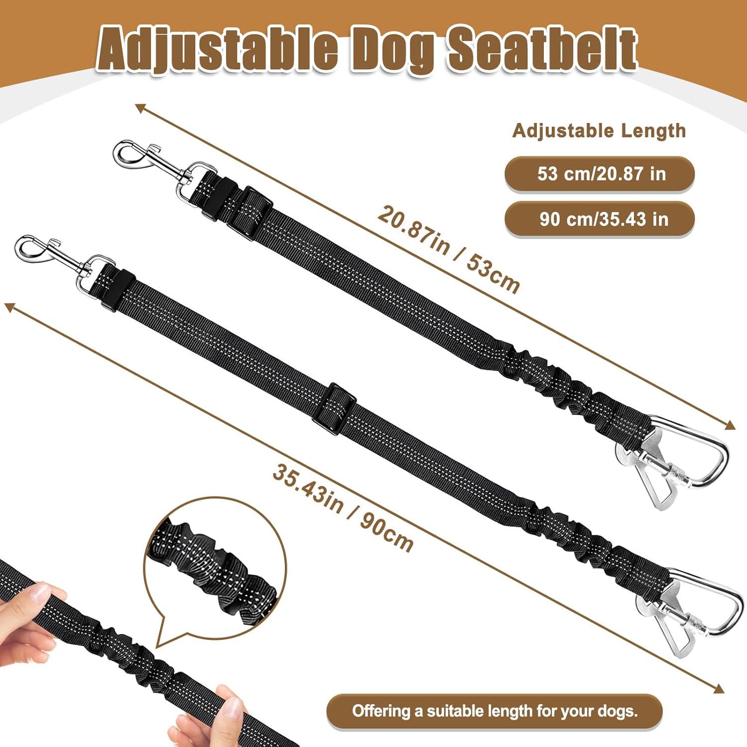 Cinturón de Seguridad para Perros Yemotopro Ajustable 53-90 cm