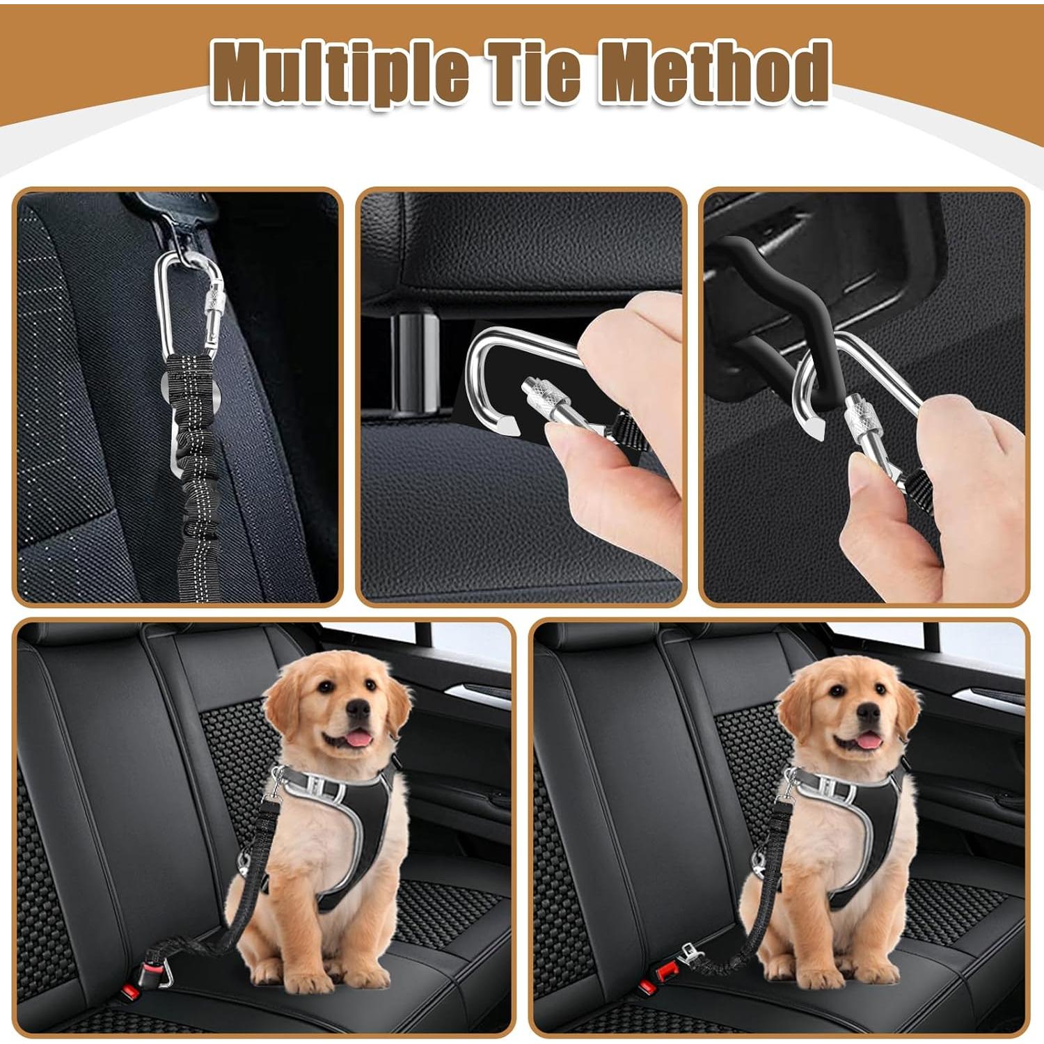 Cinturón de Seguridad para Perros Yemotopro Ajustable 53-90 cm