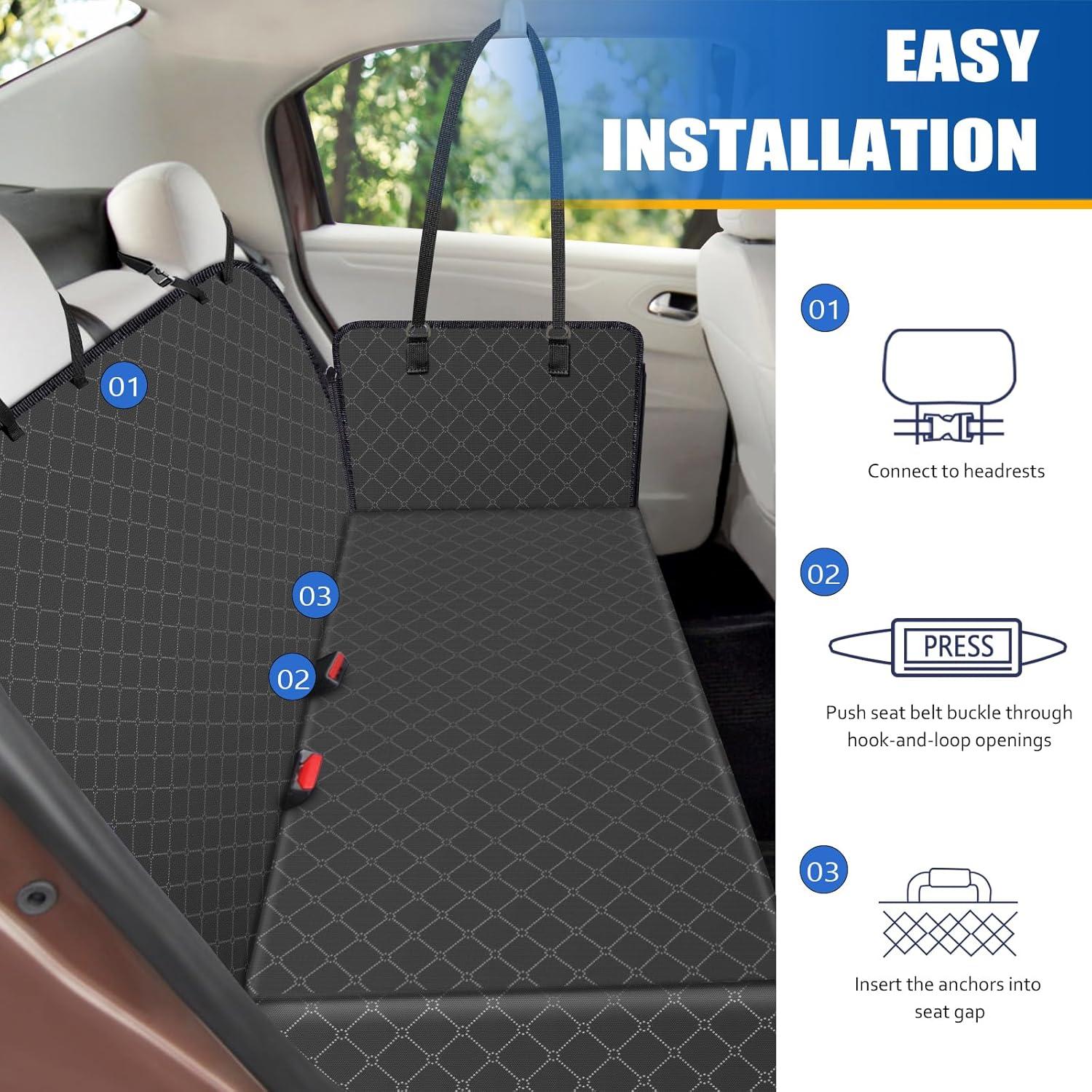 Funda de Asiento para Perros WoofKnows Negro 137x147cm