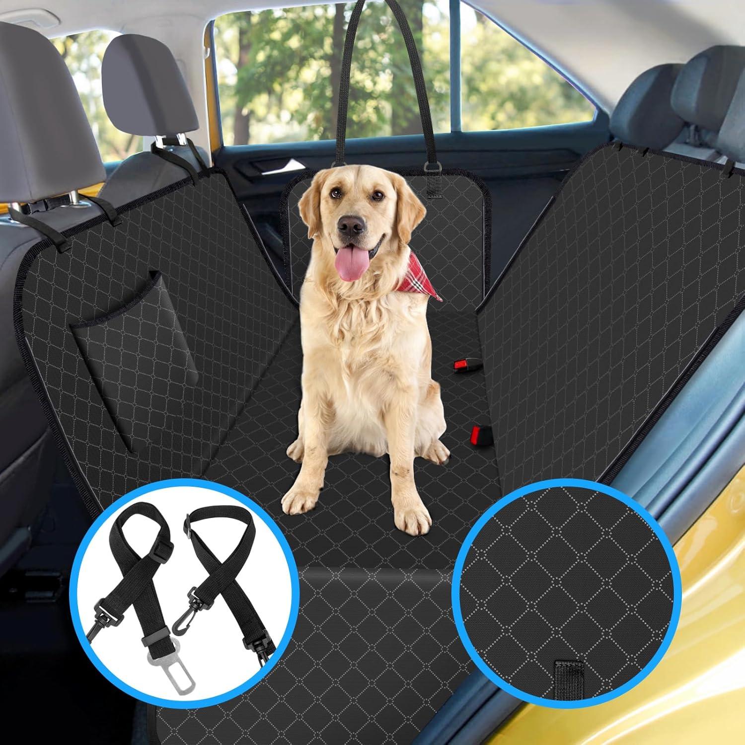 Funda de Asiento para Perros WoofKnows Negro 137x147cm
