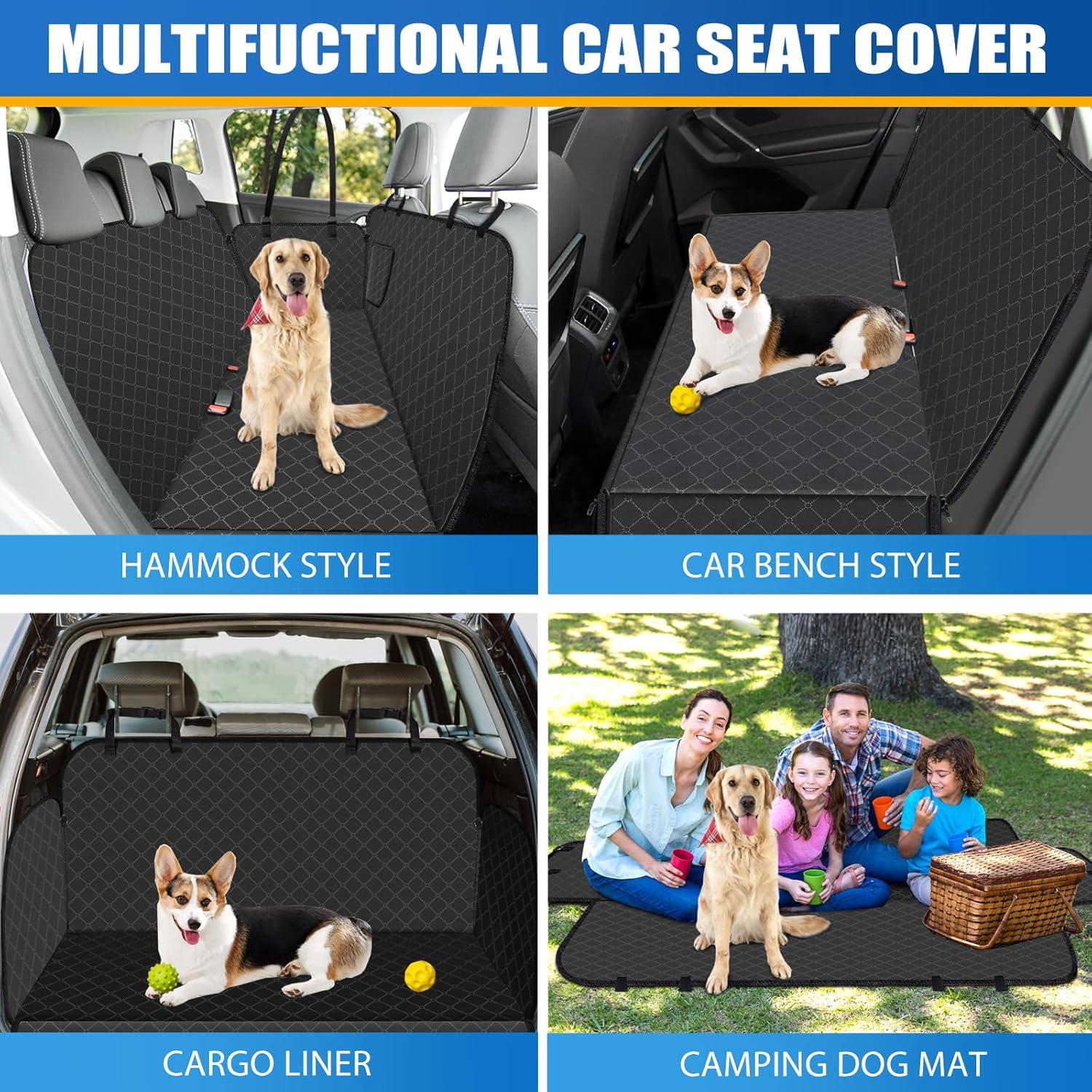 Funda de Asiento para Perros WoofKnows Negro 137x147cm
