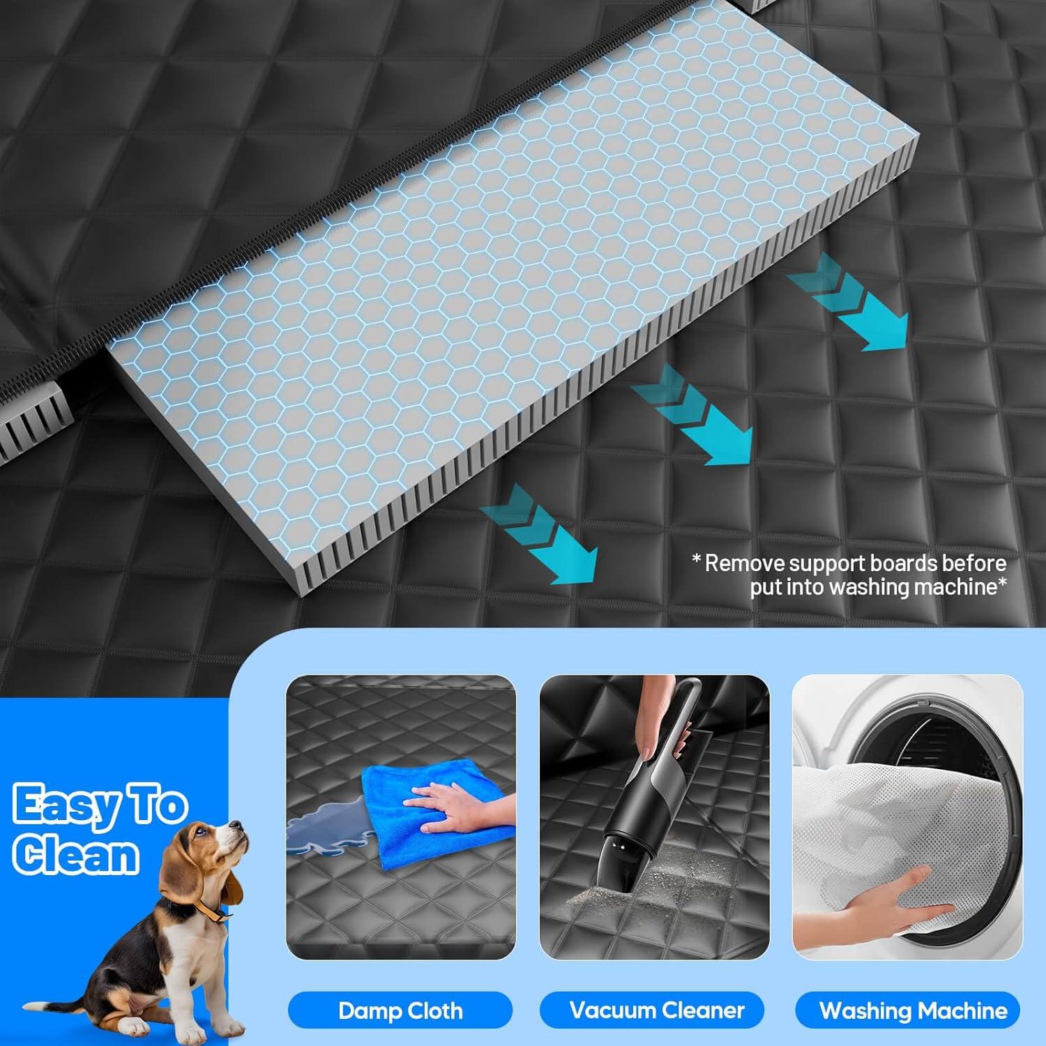 Funda de Asiento para Perros HikeSeptPals Naranja Negro 181kg