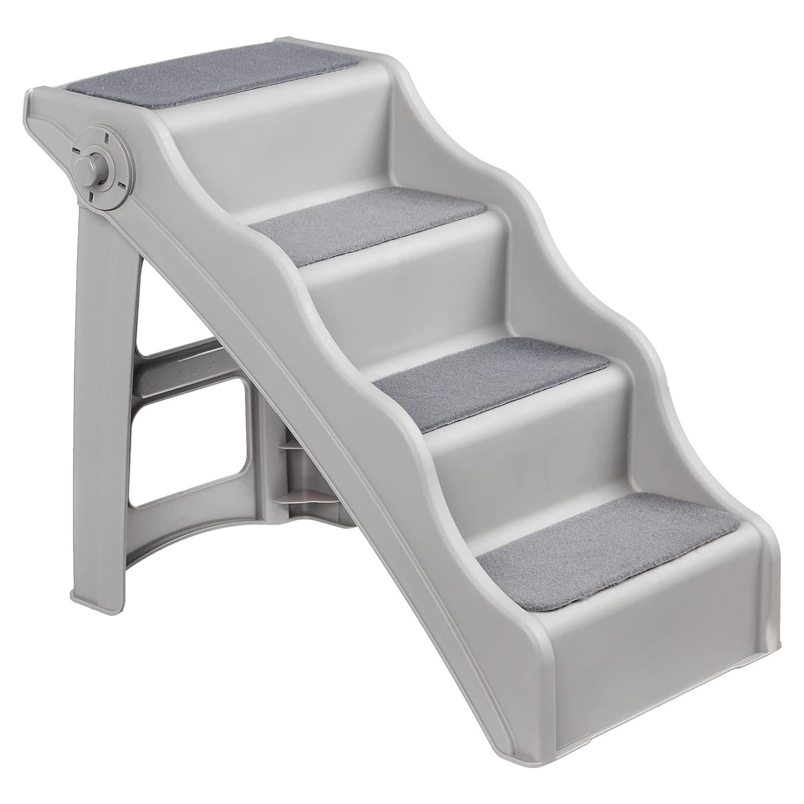 Escalera Plegable para Mascotas Amazon Basics 37 cm Antideslizante