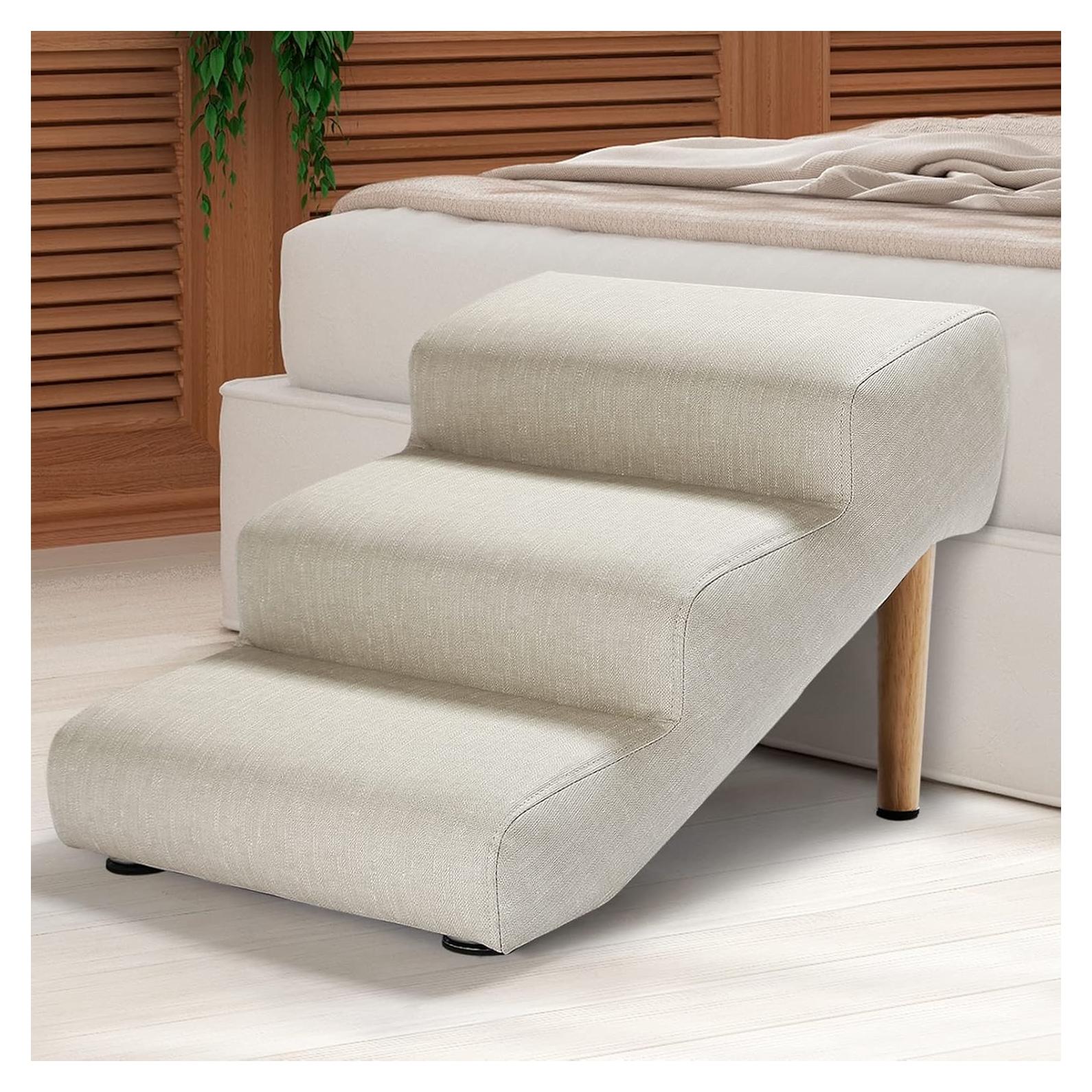 Escaleras para Perros Senneny 3 Pasos Beige Claro 68 kg