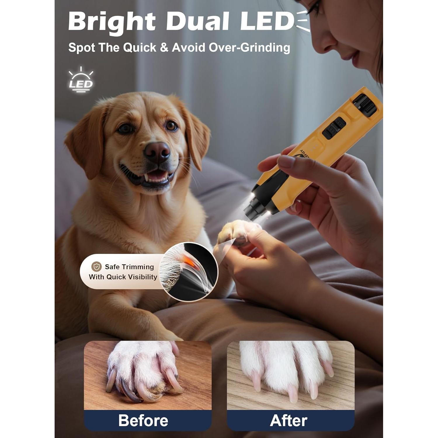 Molinillo de Uñas Eléctrico Casfuy N70 - 6 Velocidades, 2000mAh