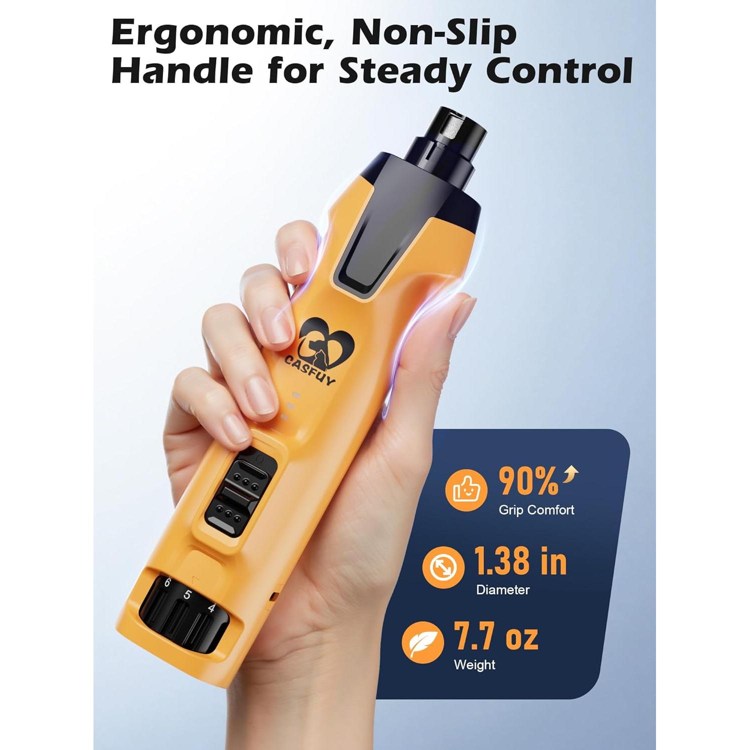 Molinillo de Uñas Eléctrico Casfuy N70 - 6 Velocidades, 2000mAh