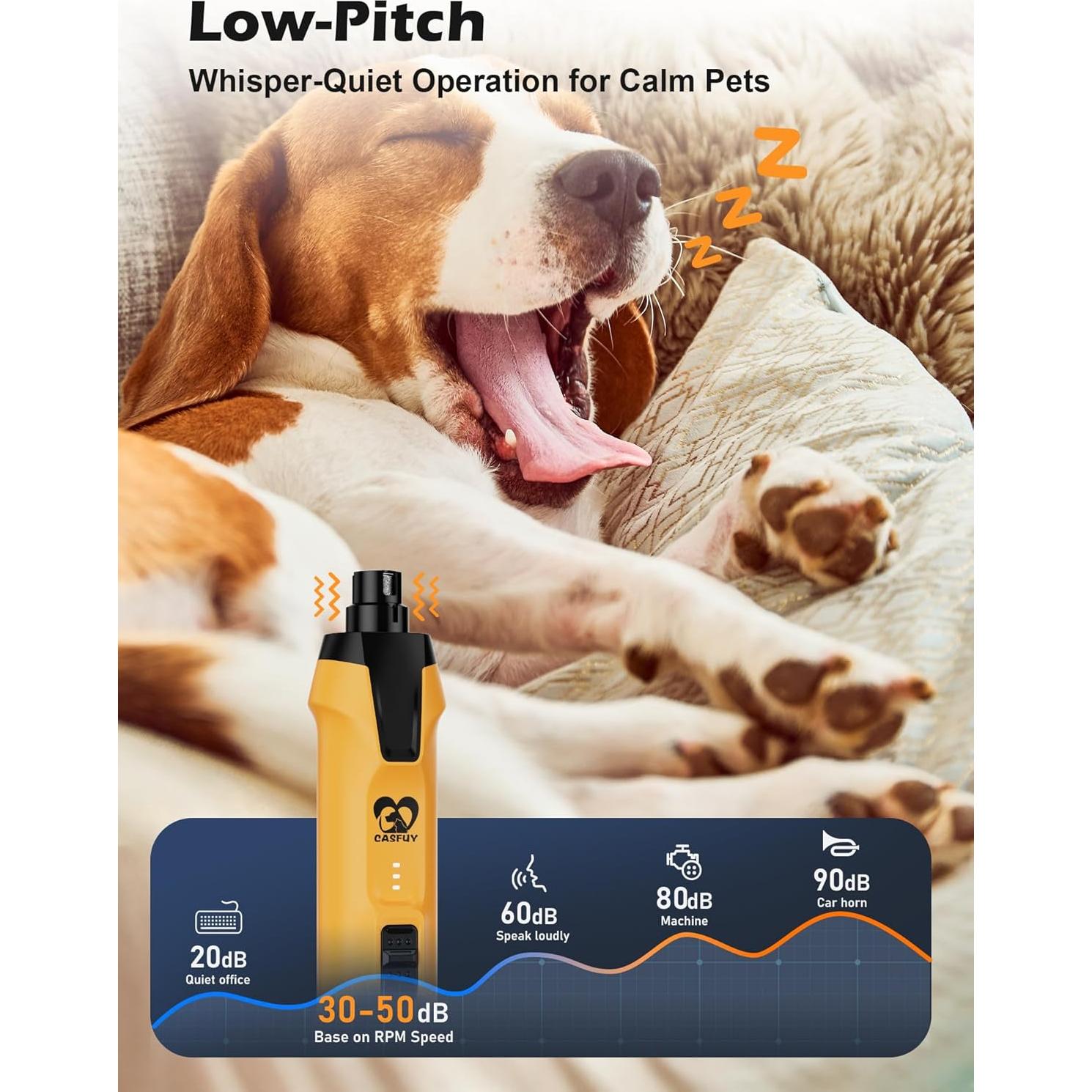 Molinillo de Uñas Eléctrico Casfuy N70 - 6 Velocidades, 2000mAh