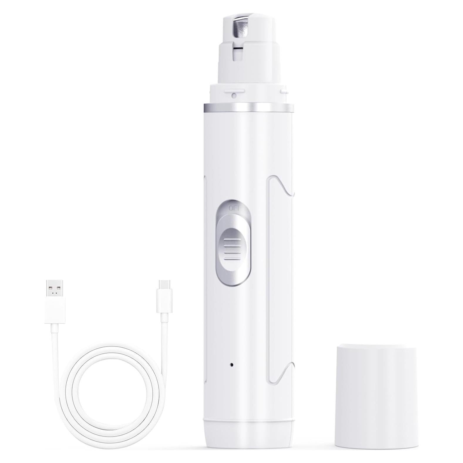 Cortador de Uñas Eléctrico Profesional Chwwen - Silencioso, Recargable, 2 Velocidades, Para Perros y Gatos