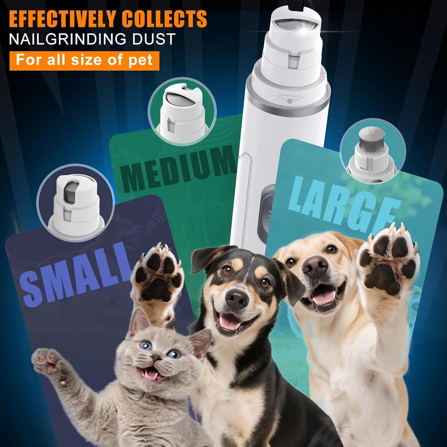 Cortador de Uñas Eléctrico Profesional Chwwen - Silencioso, Recargable, 2 Velocidades, Para Perros y Gatos