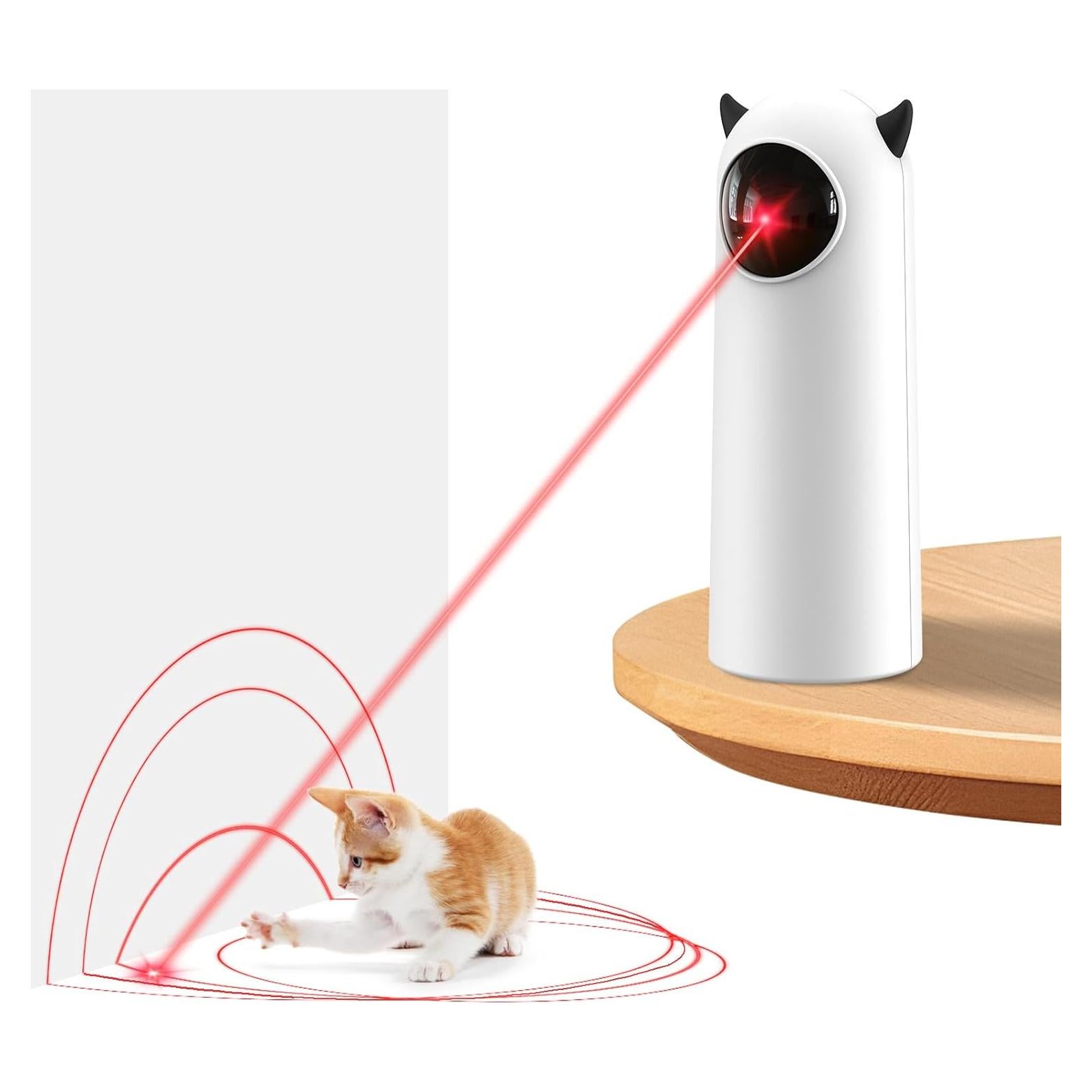 Juguete láser automático para gatos Pedono - 3 modos, 2 velocidades