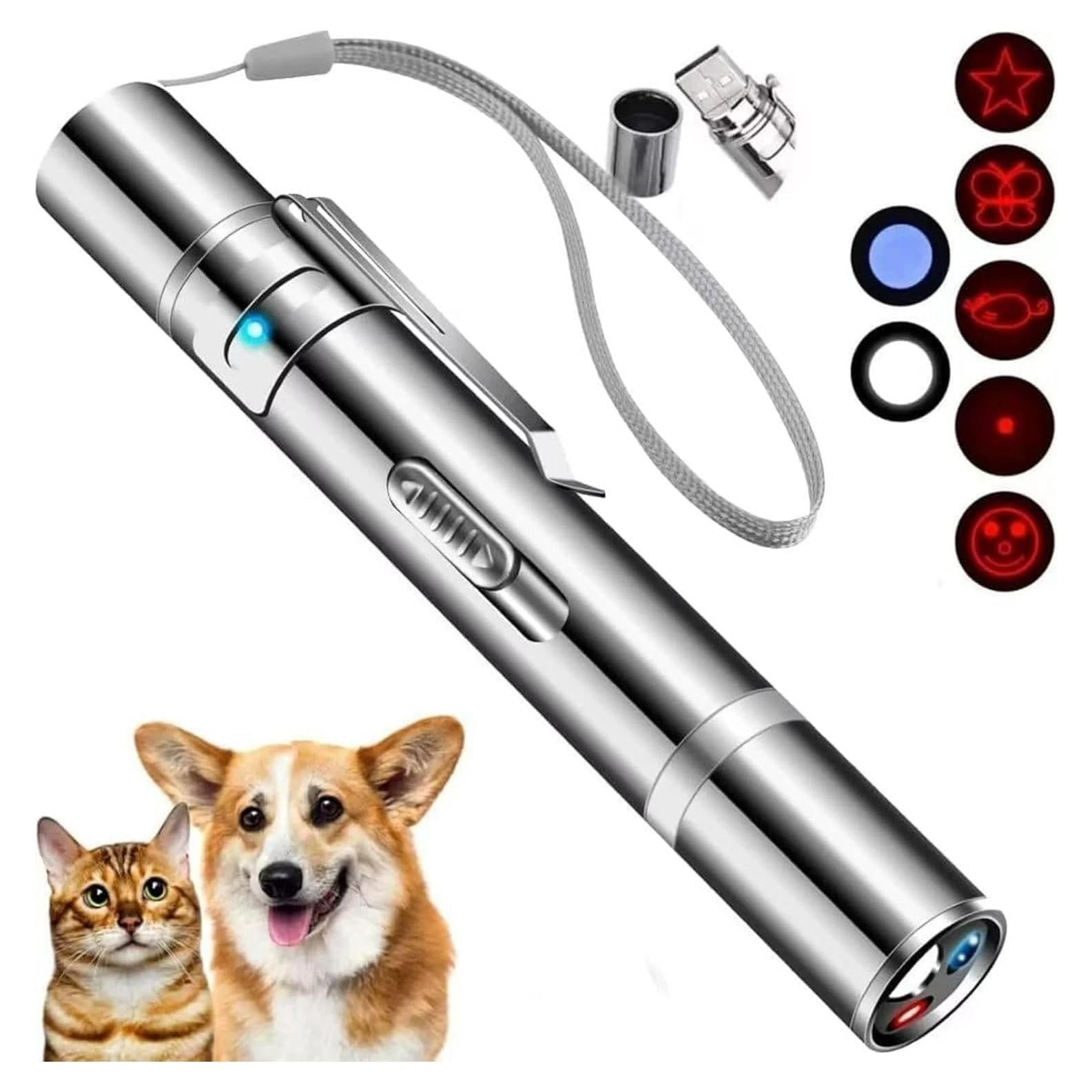 Puntero Láser Interactivo para Gatos y Perros JANHER USB