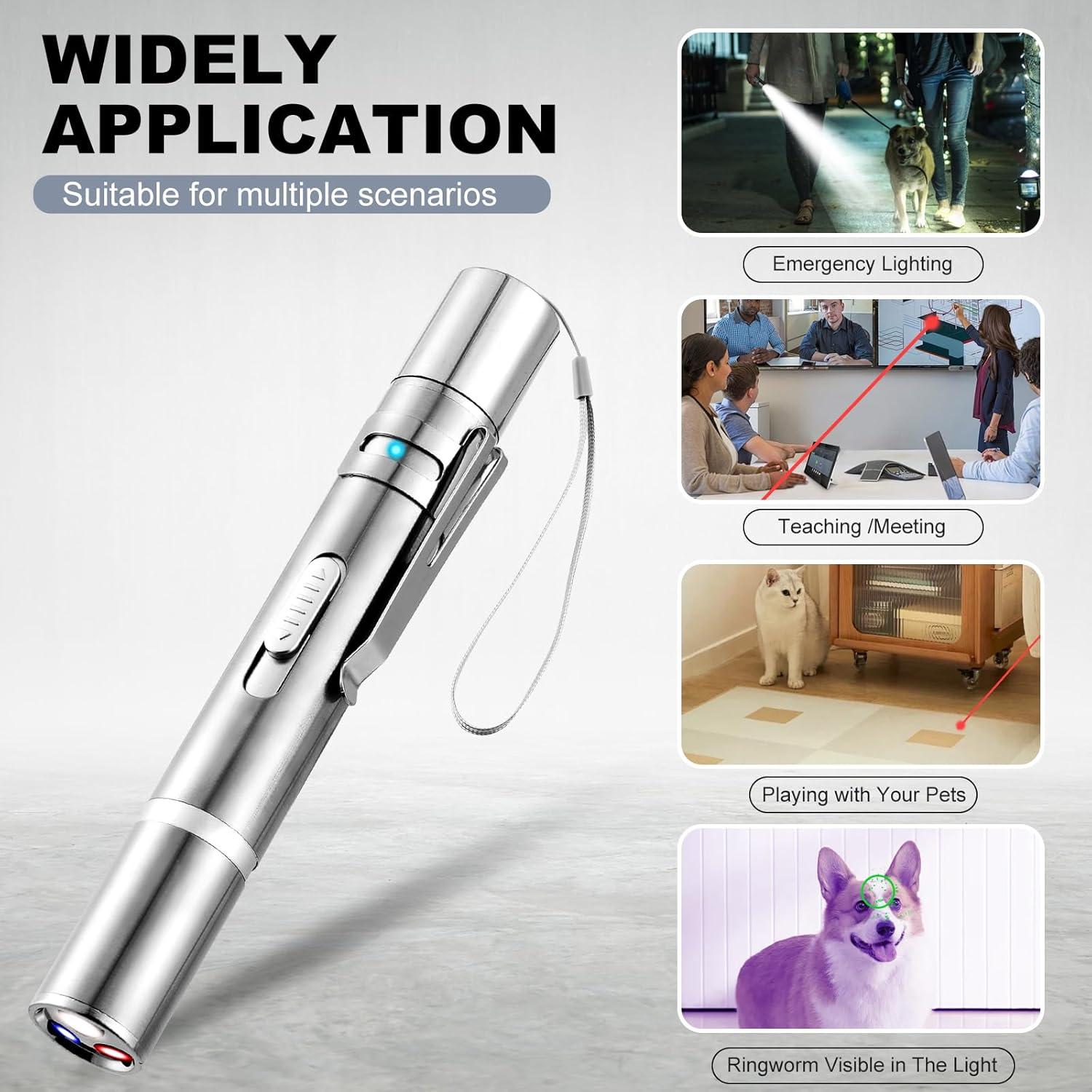 Puntero Láser Interactivo para Gatos y Perros JANHER USB