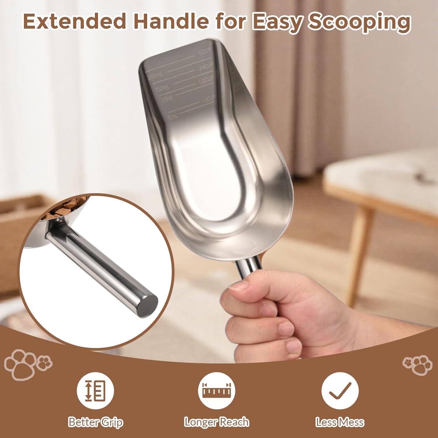 Cuchara Medidora de Acero Inoxidable 304 1 Taza Mutclord