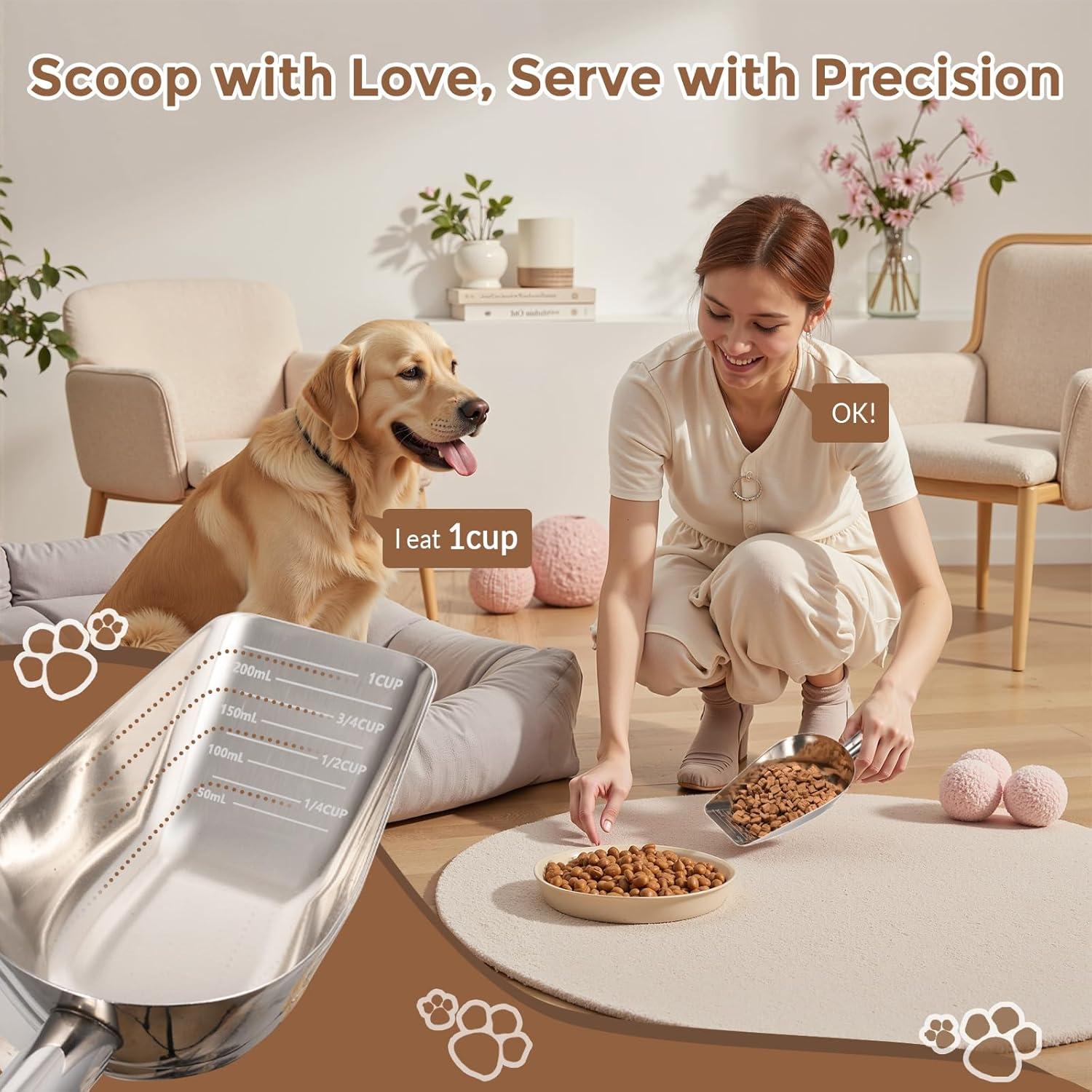 Cuchara Medidora de Acero Inoxidable 304 1 Taza Mutclord