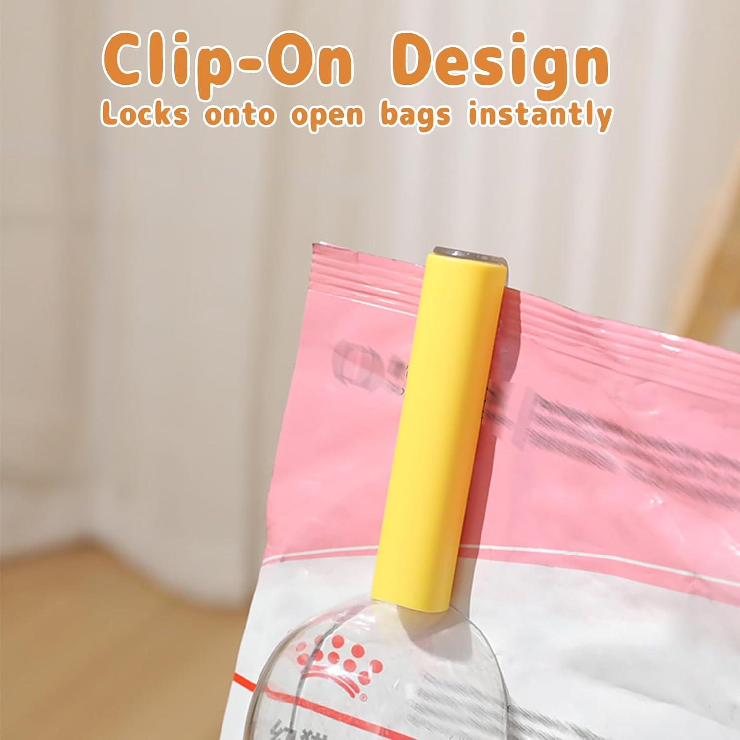 Cuchara Medidora para Comida de Mascotas LERAO 1 Taza Amarillo