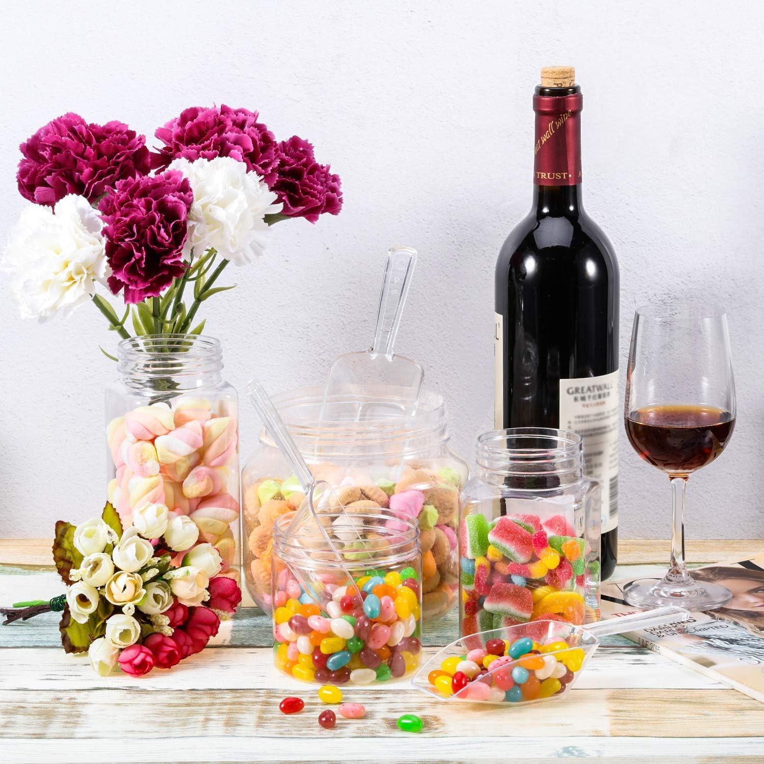 Cucharas Plásticas Transparentes Hestya 8 Pcs 17 cm Multiusos